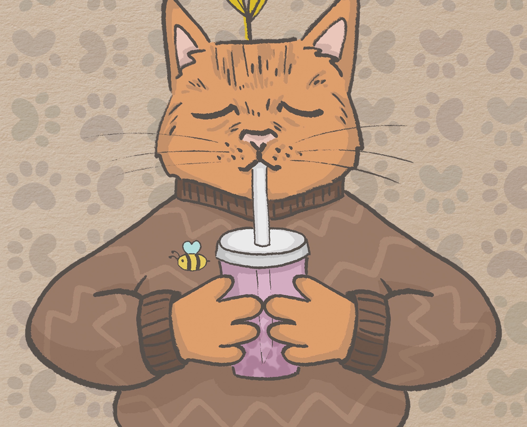 Стикеры с котом — Иллюстрация, Графика на Dprofile