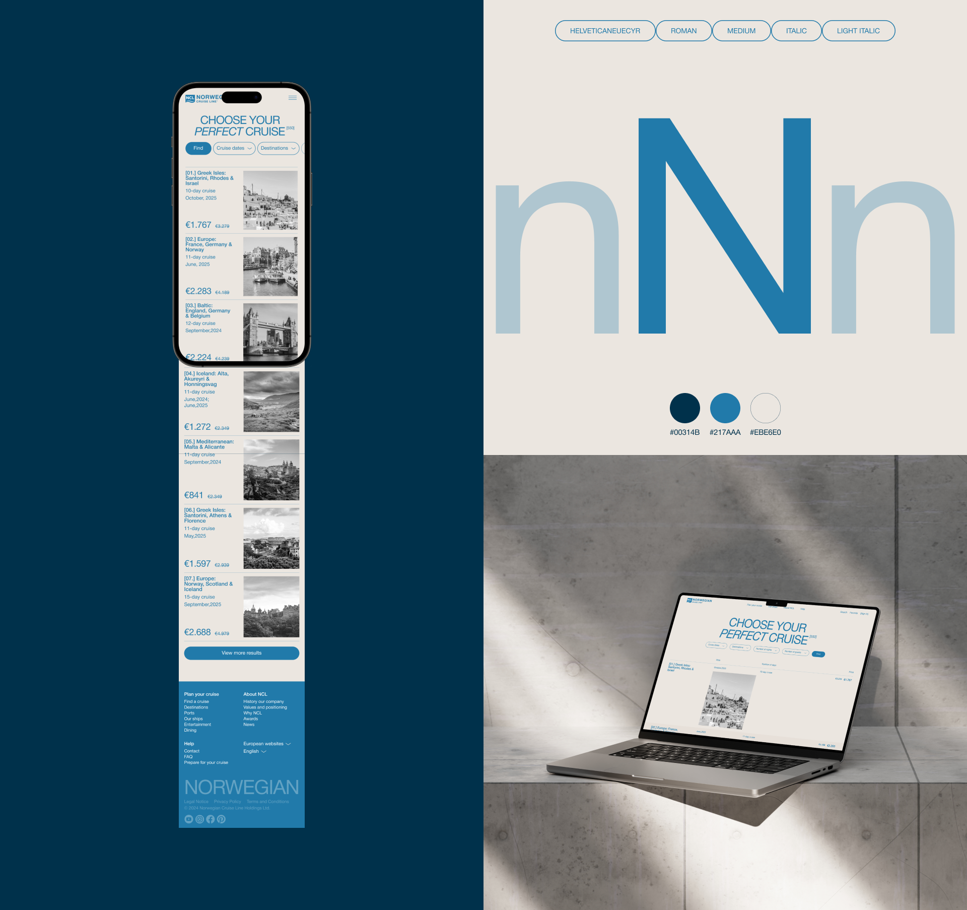 Norwegian Cruise Line / Corporate  Redesign — Изображение №6 — Интерфейсы на Dprofile