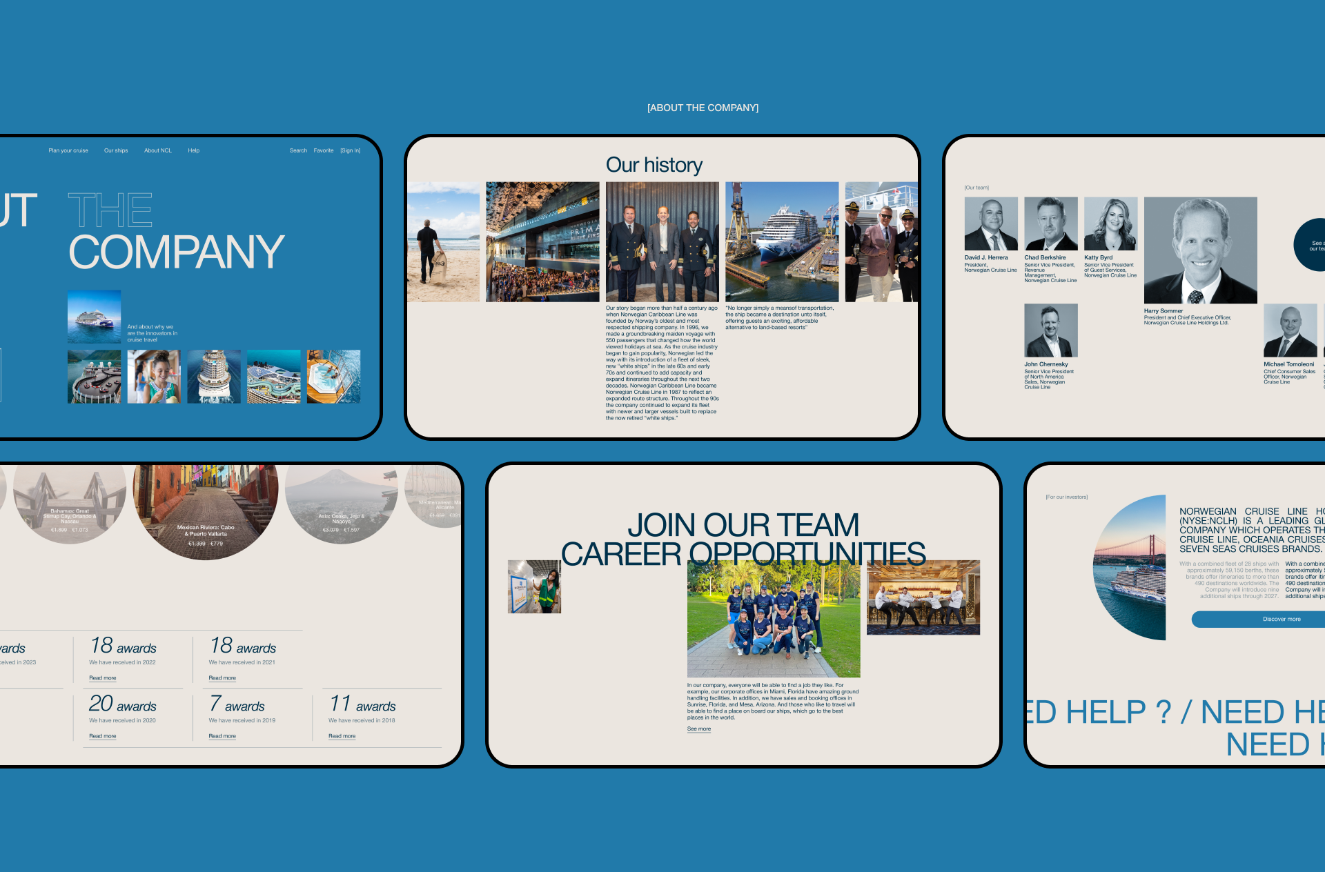 Norwegian Cruise Line / Corporate  Redesign — Изображение №12 — Интерфейсы на Dprofile