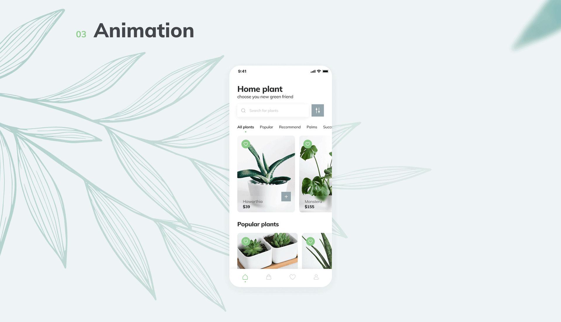 Plant store app — Изображение №2 — Интерфейсы на Dprofile