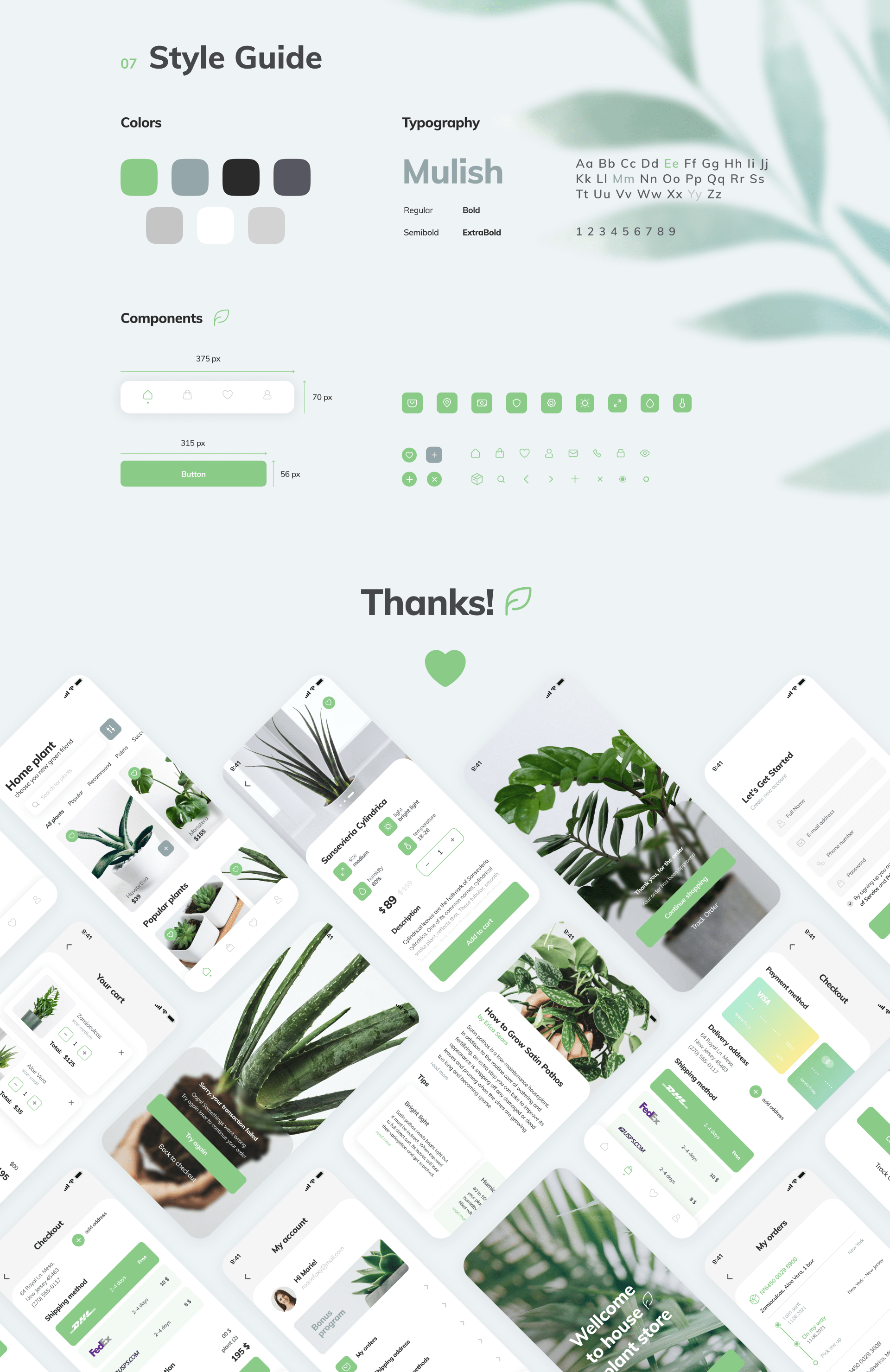 Plant store app — Изображение №4 — Интерфейсы на Dprofile