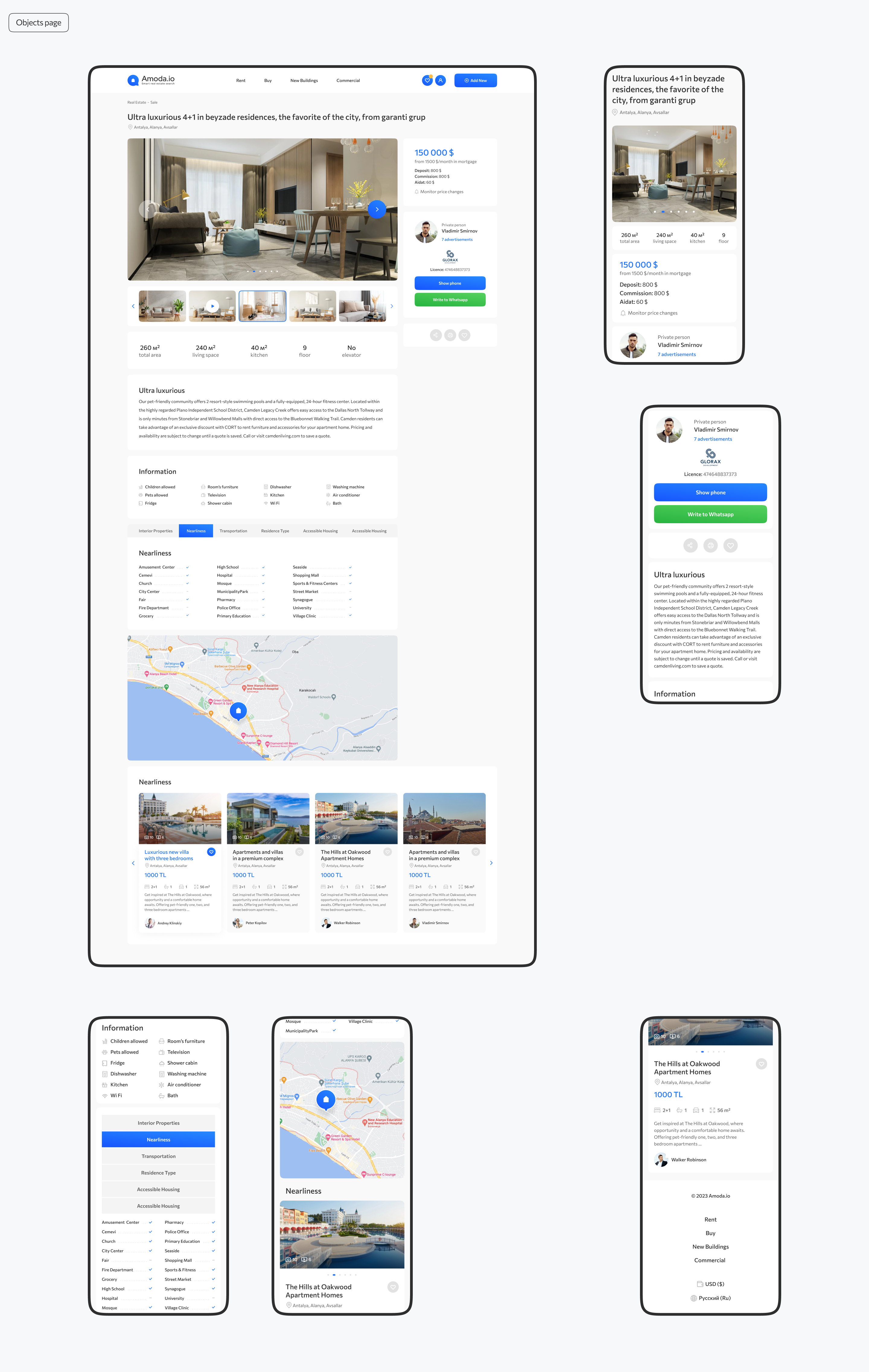 Amoda.io – Real Estate in Turkey | Webservice — Изображение №5 — Интерфейсы на Dprofile