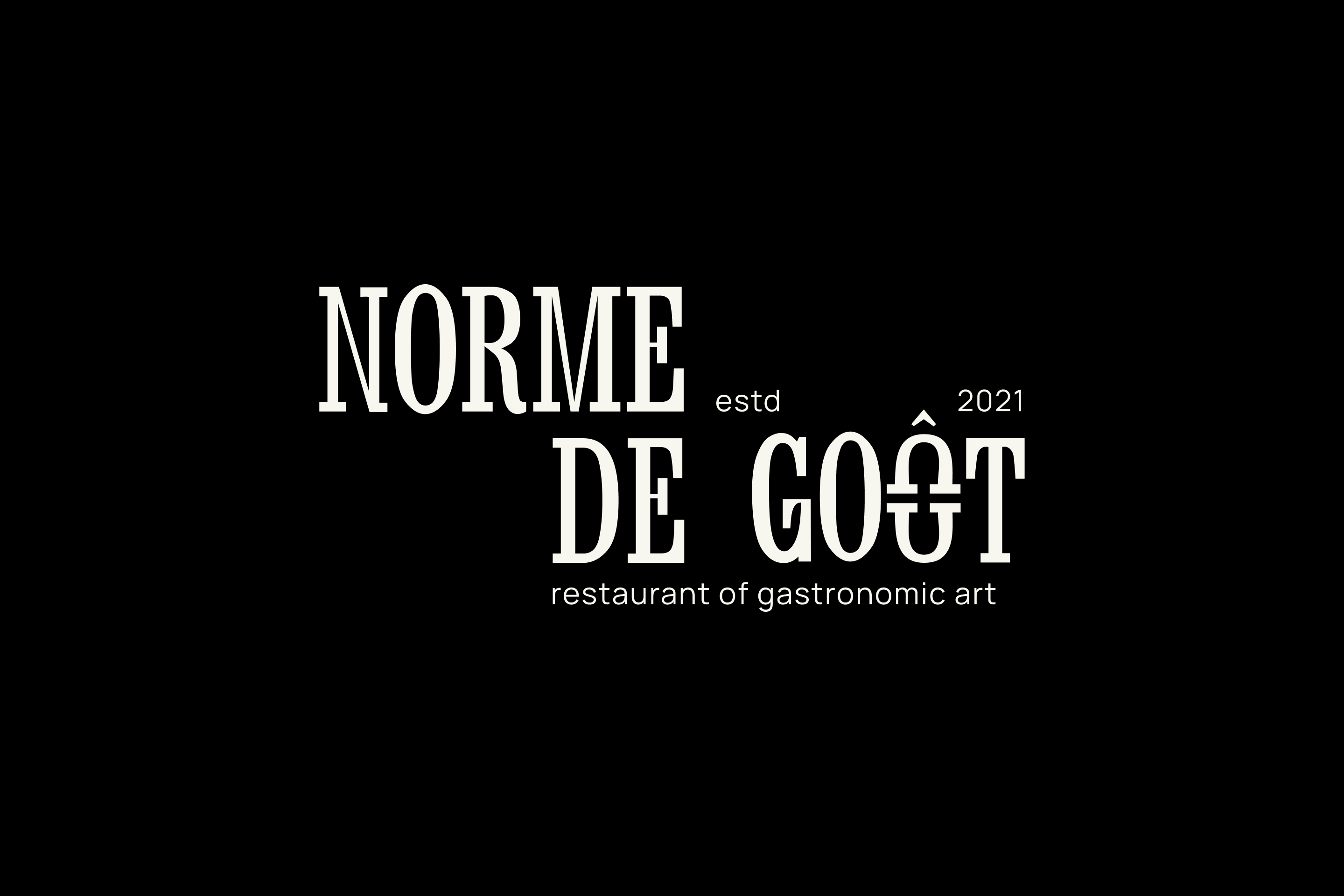 Фирменный стиль бренда,ресторана,айдентика|Norme de gout — Изображение №1 — Брендинг на Dprofile