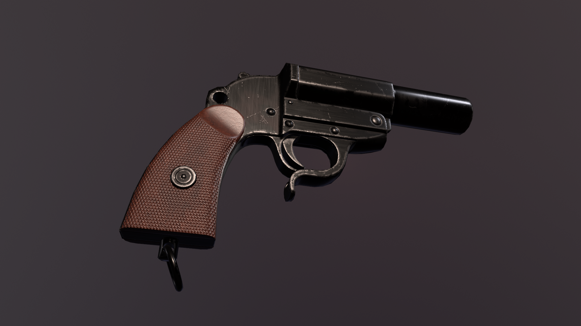 Flare-gun Walther LP-34 (1943) — Изображение №2 — Иллюстрация, 3D на Dprofile