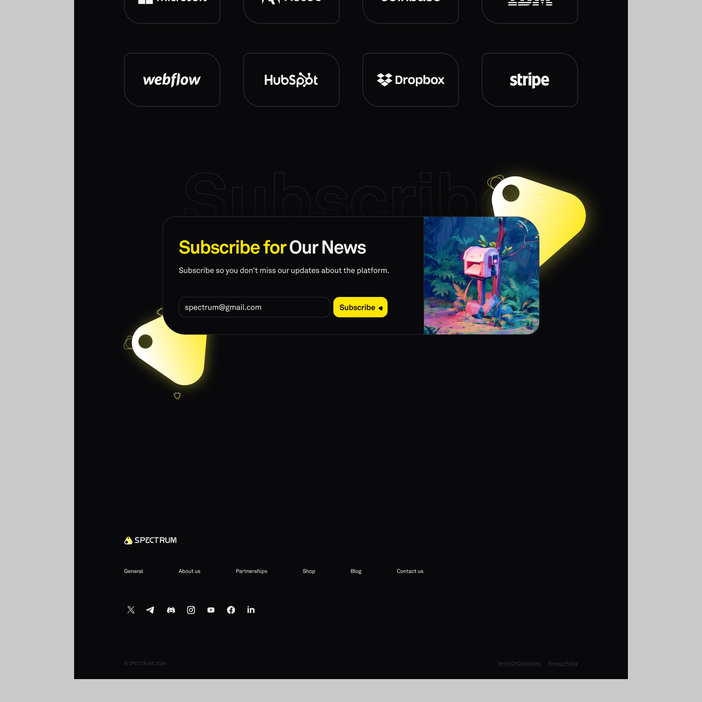 Spectrum – Brand Identity & Website Design — Изображение №10 — Интерфейсы, Брендинг на Dprofile