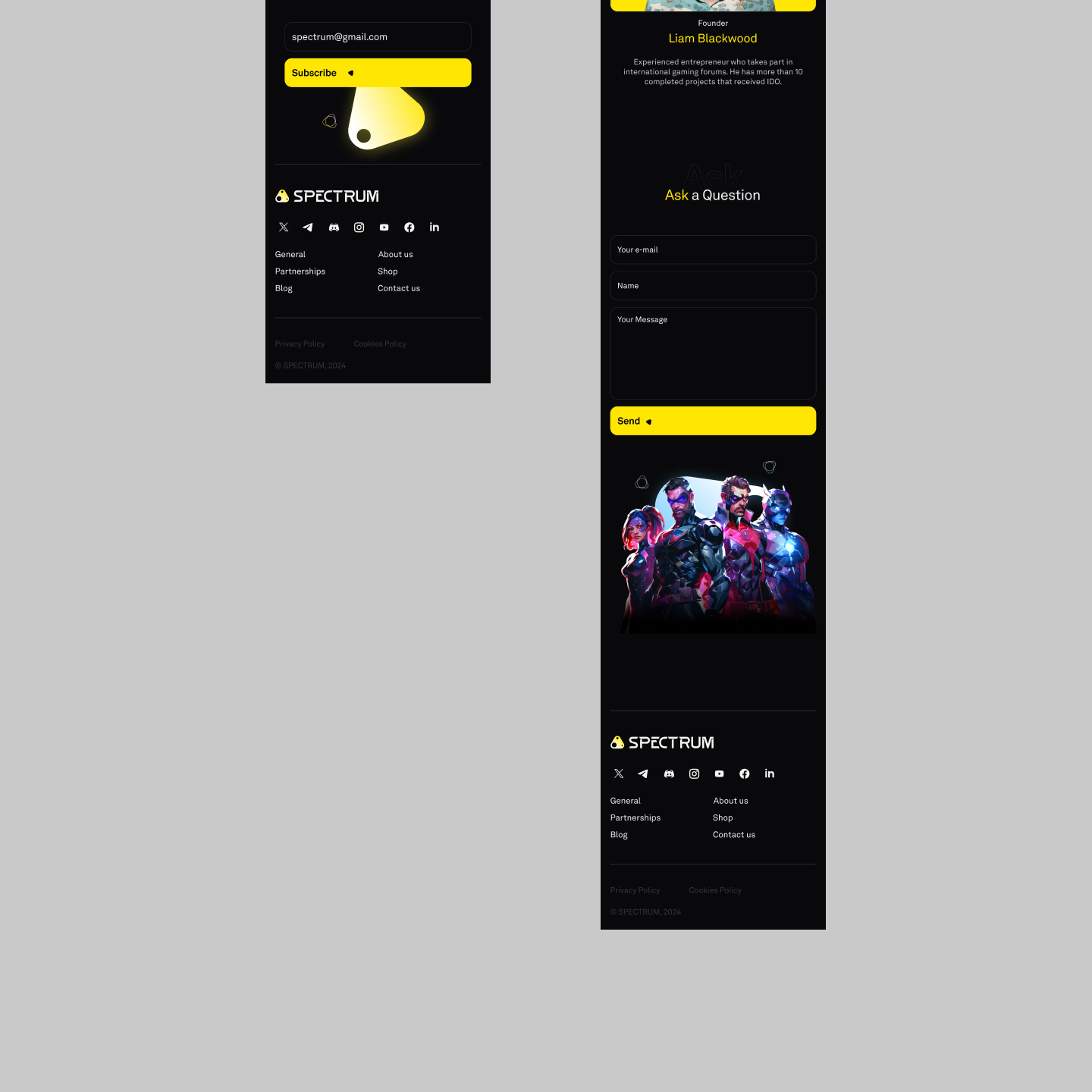 Spectrum – Brand Identity & Website Design — Изображение №26 — Интерфейсы, Брендинг на Dprofile