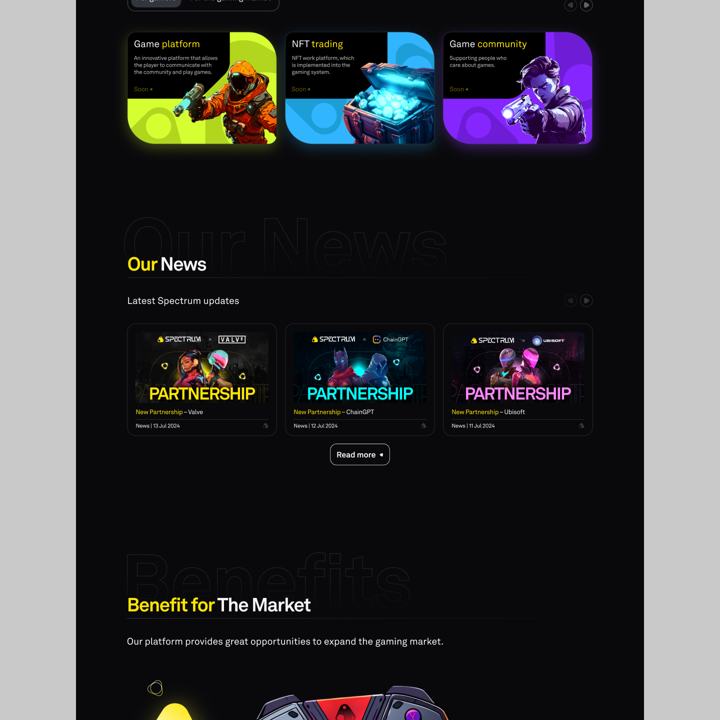 Spectrum – Brand Identity & Website Design — Изображение №8 — Интерфейсы, Брендинг на Dprofile