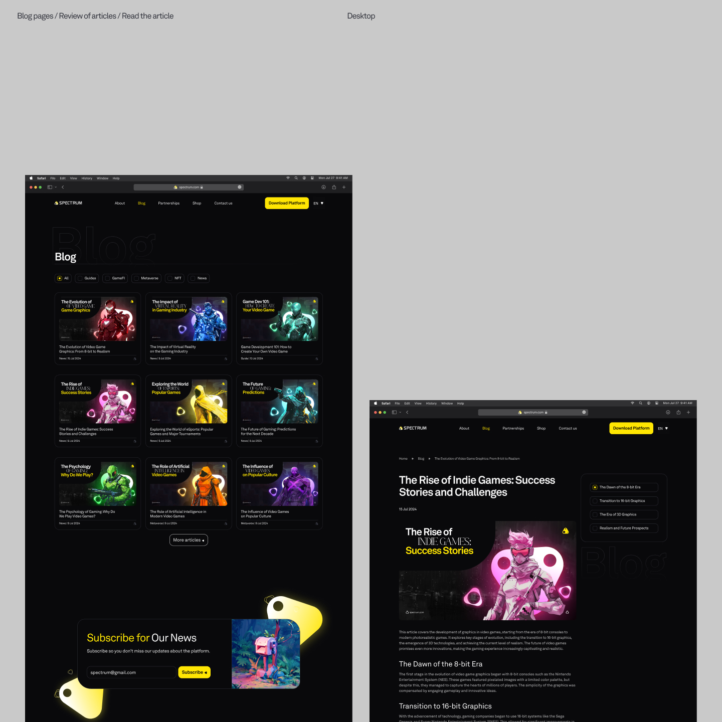Spectrum – Brand Identity & Website Design — Изображение №17 — Интерфейсы, Брендинг на Dprofile