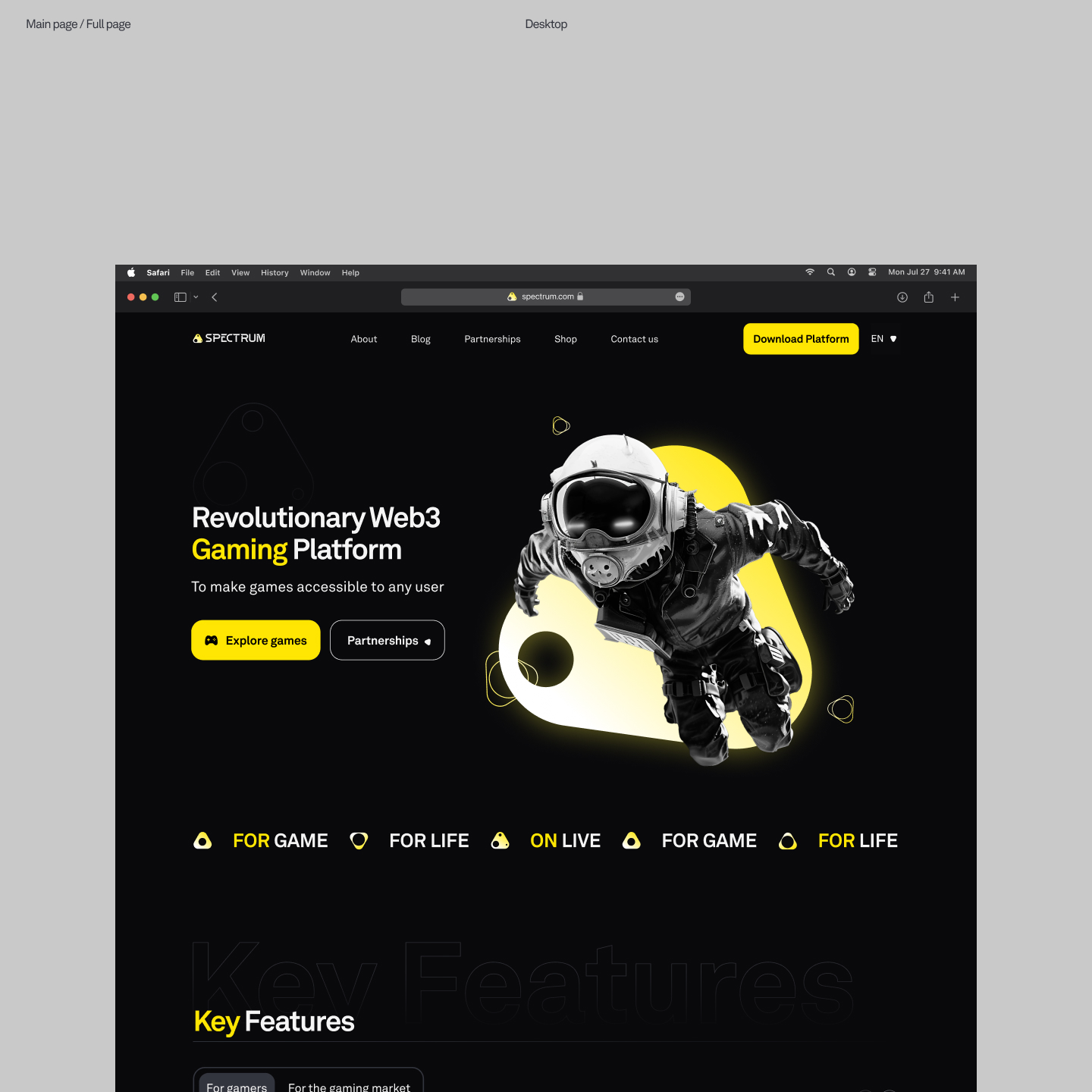 Spectrum – Brand Identity & Website Design — Изображение №7 — Интерфейсы, Брендинг на Dprofile