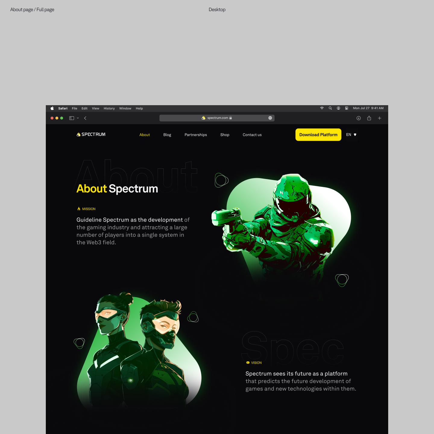 Spectrum – Brand Identity & Website Design — Изображение №12 — Интерфейсы, Брендинг на Dprofile