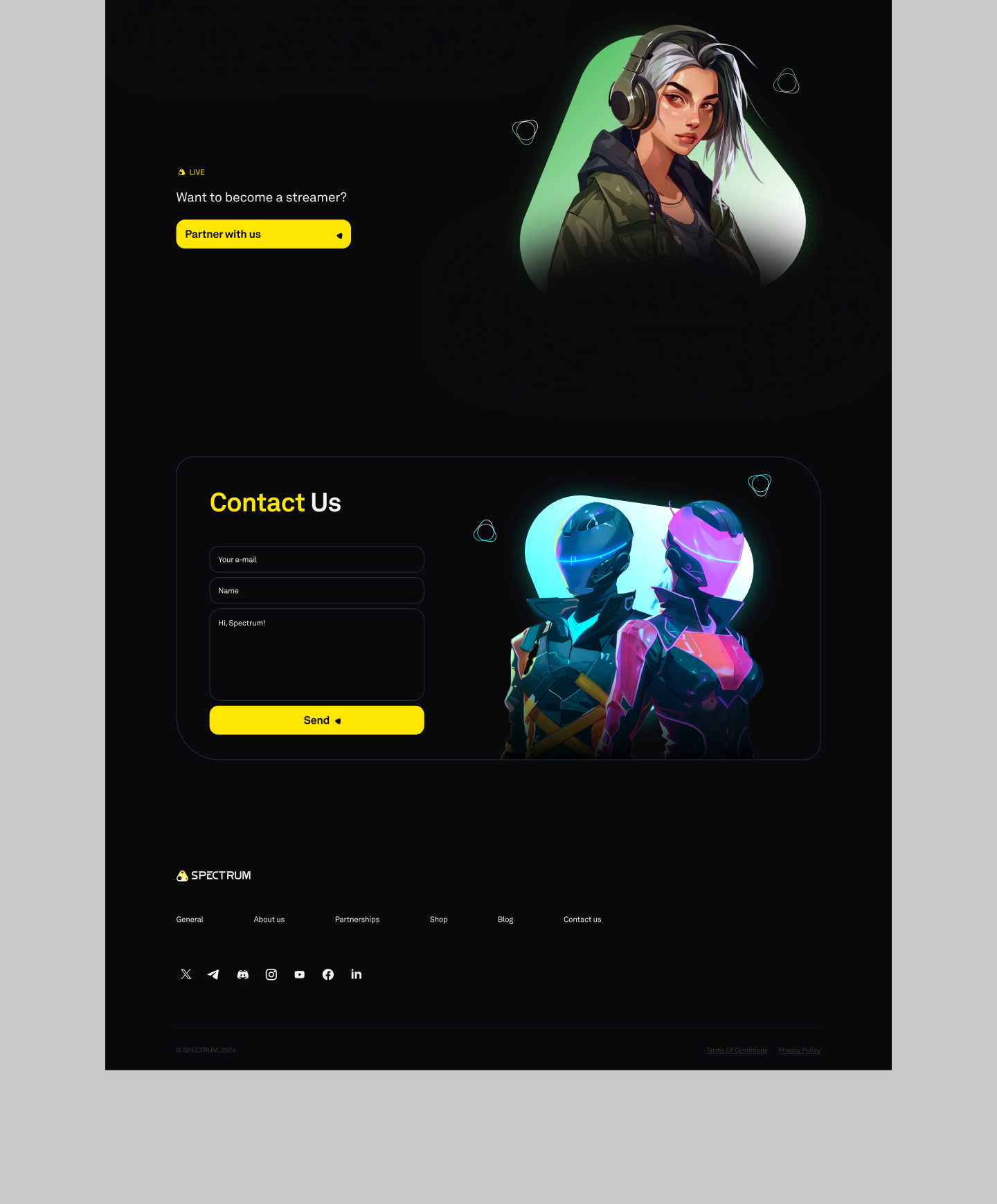 Spectrum – Brand Identity & Website Design — Изображение №22 — Интерфейсы, Брендинг на Dprofile