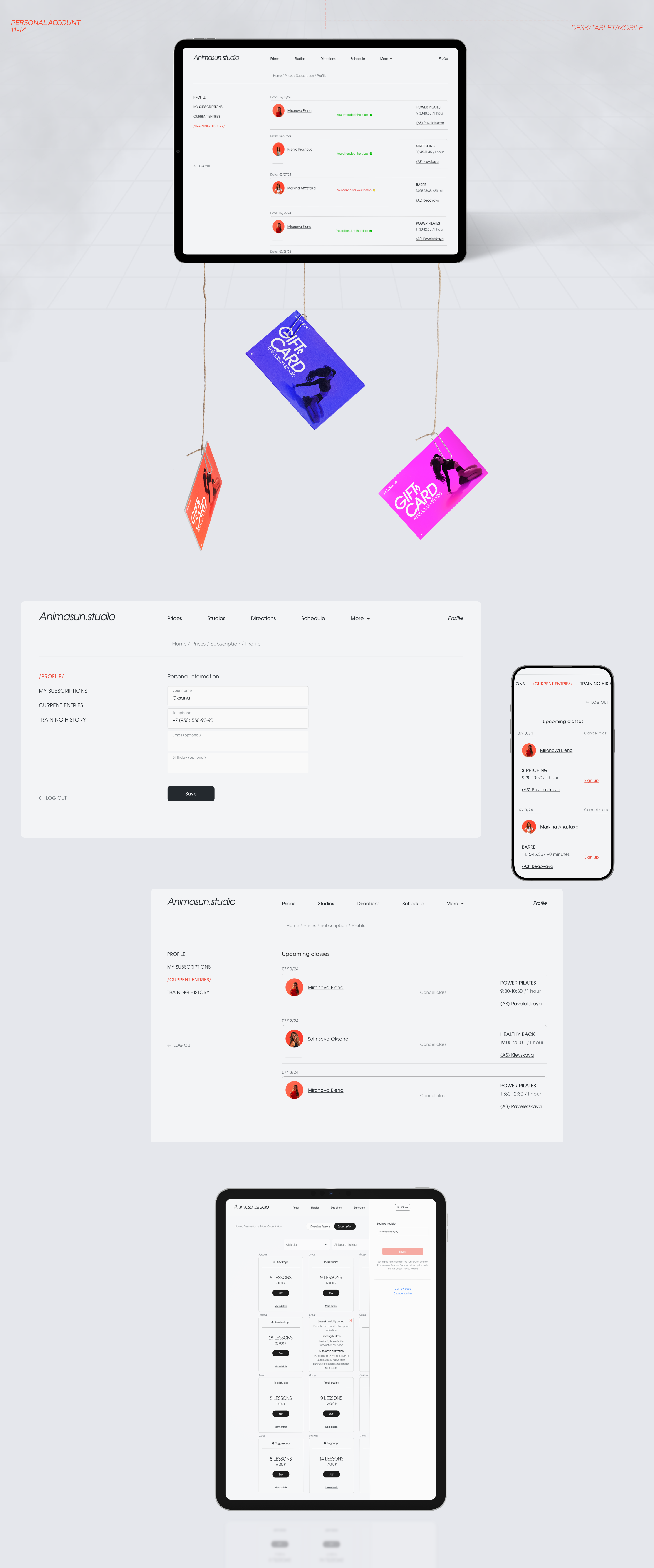 Stretching studio |UI/UX| Web-Design — Изображение №10 — Интерфейсы, Брендинг на Dprofile