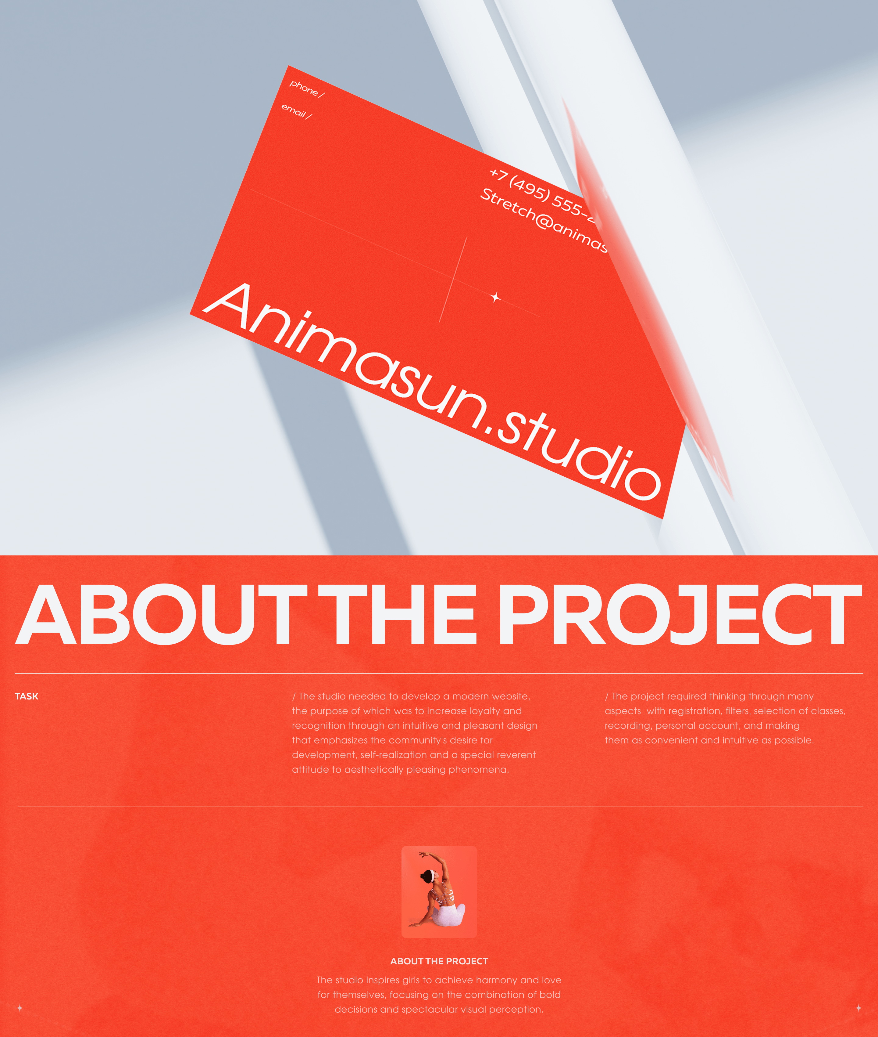 Stretching studio |UI/UX| Web-Design — Изображение №2 — Интерфейсы, Брендинг на Dprofile