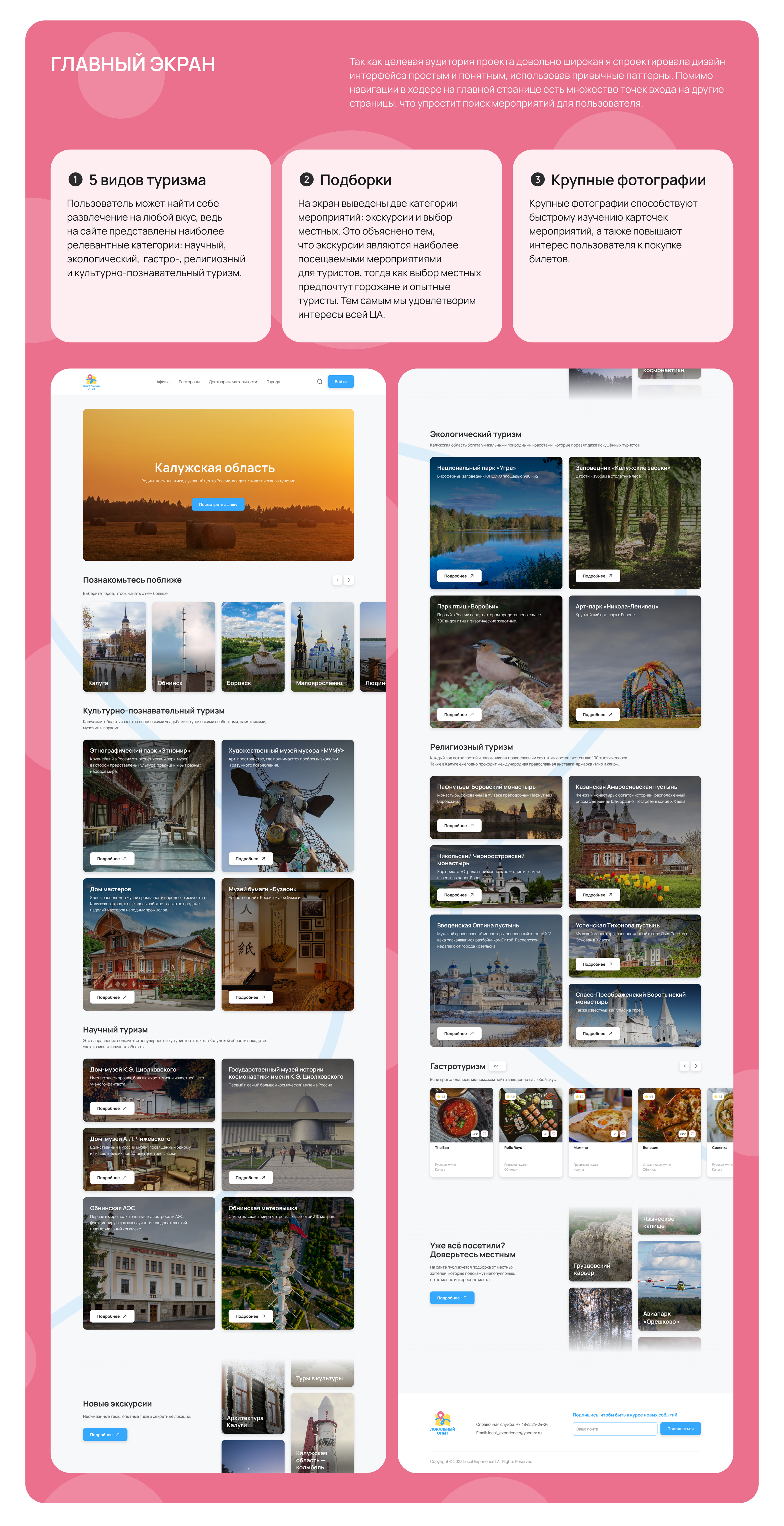 Локальный опыт - Сайт Калужской области — Изображение №8 — Интерфейсы на Dprofile