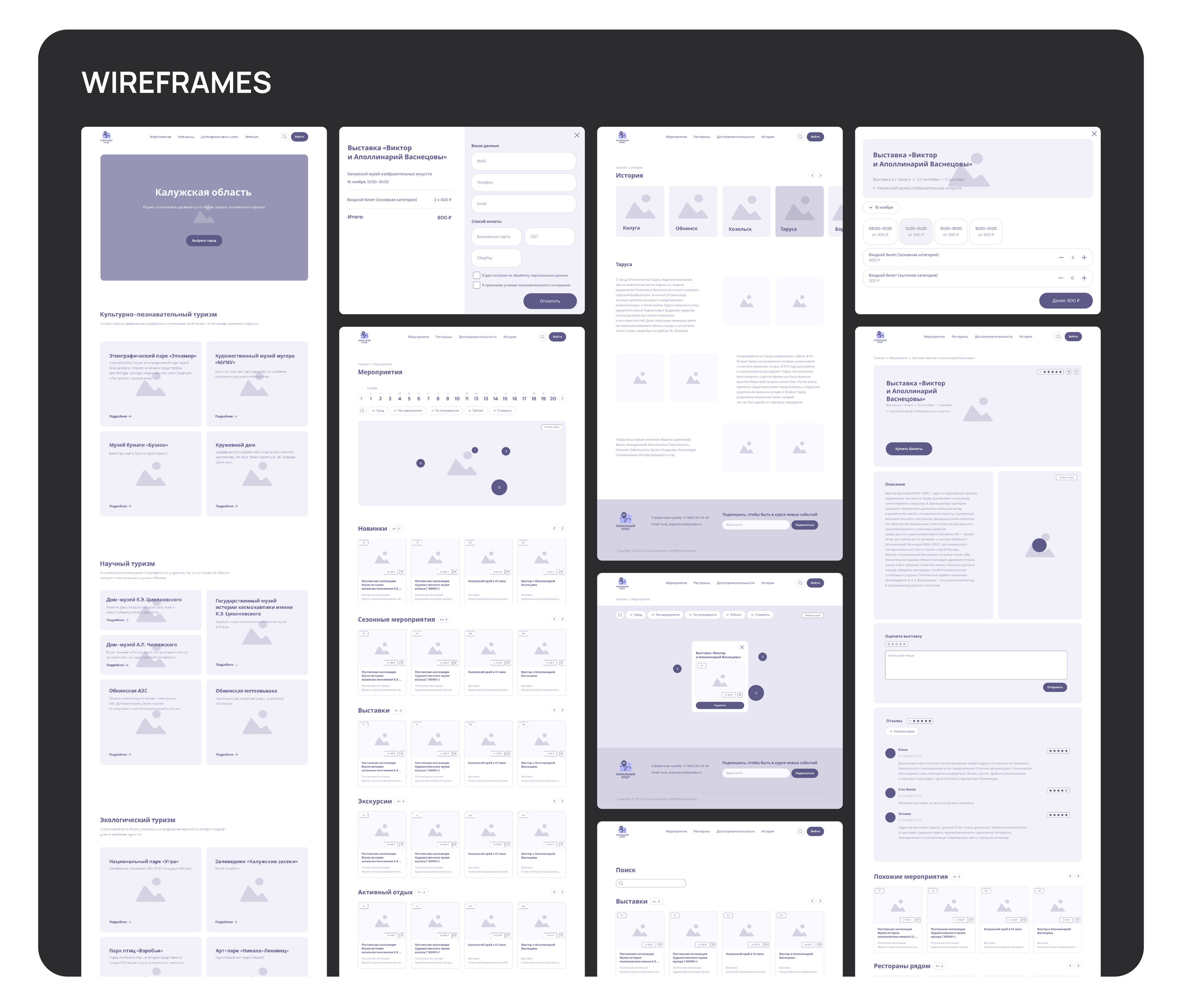 Локальный опыт - Сайт Калужской области — Изображение №6 — Интерфейсы на Dprofile