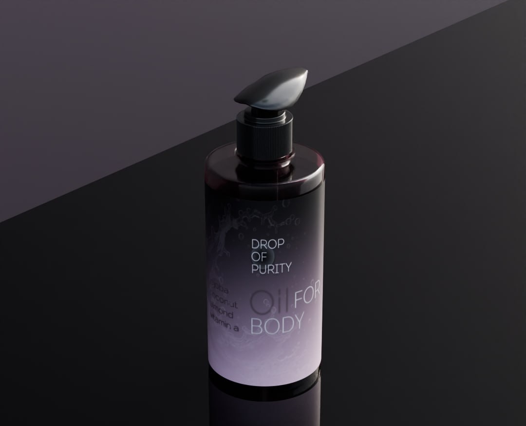 упаковка масла для тела — Брендинг на Dprofile