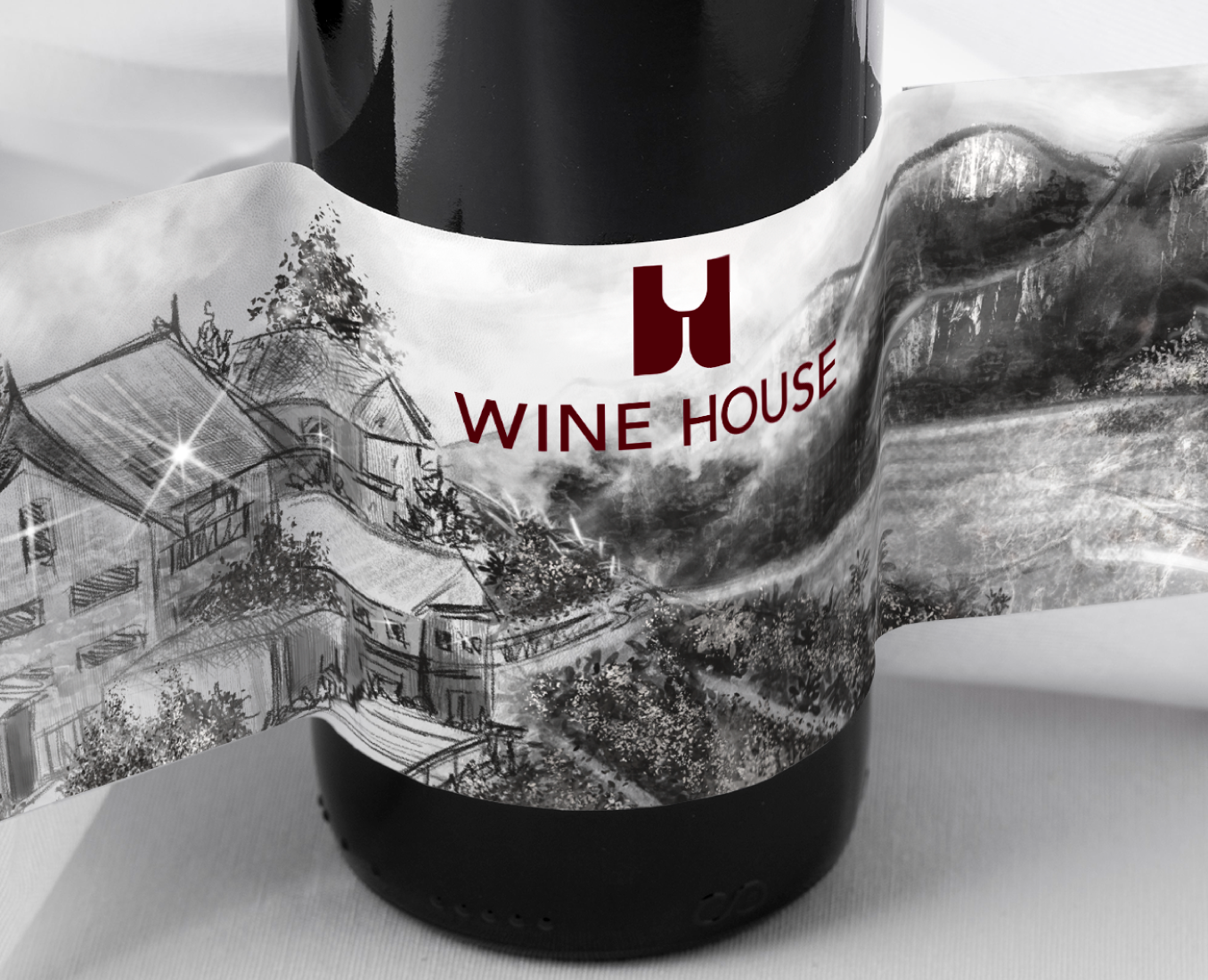 WINE HOUSE. LOGO DESIGN — Брендинг, Иллюстрация на Dprofile