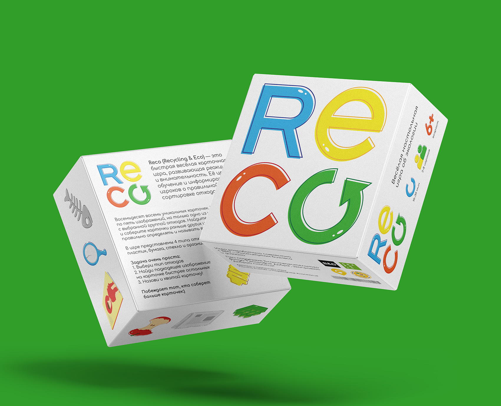 Разработка и дизайн настольной игры «RECO» — Иллюстрация, Графика на Dprofile