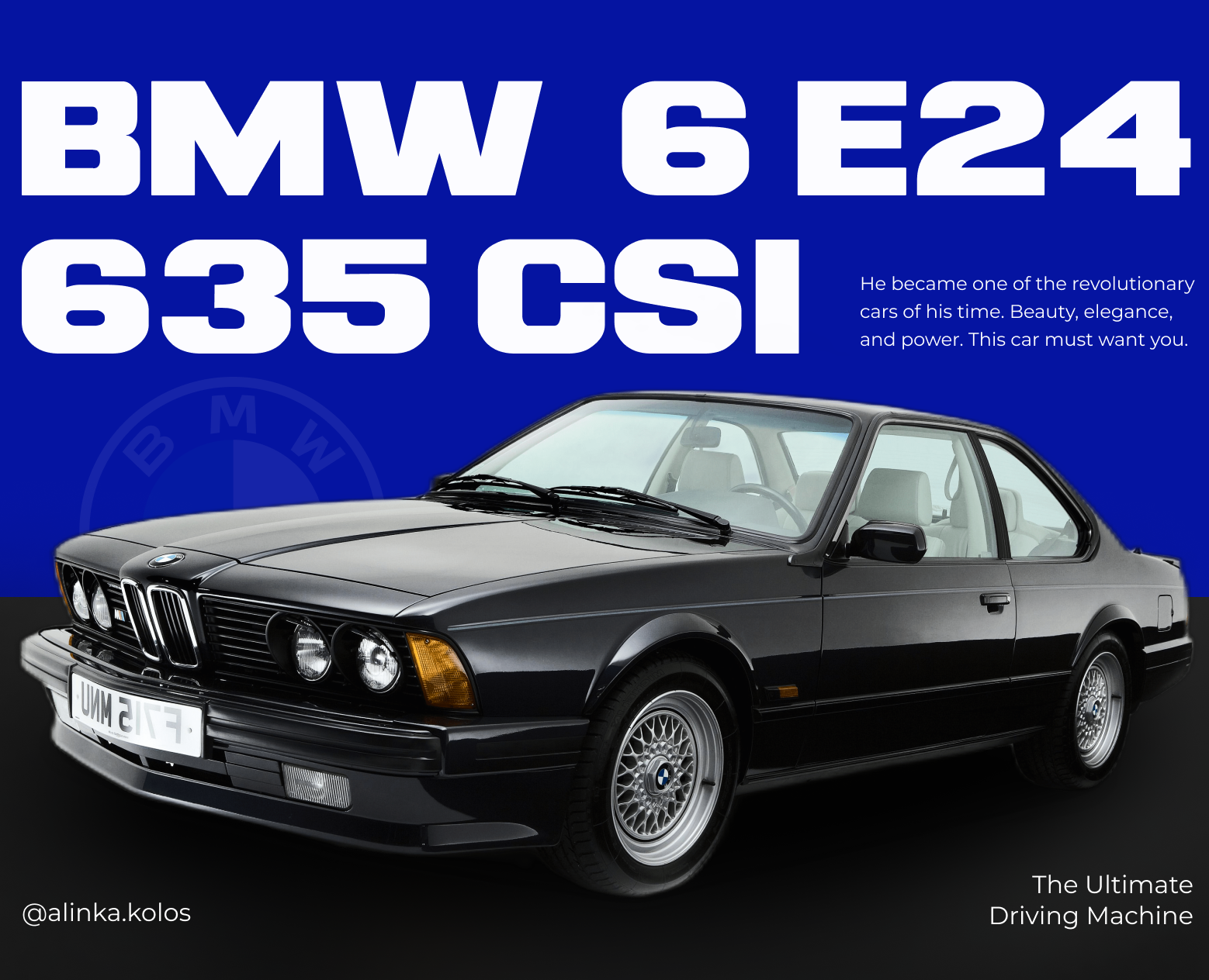 Сайт для автомобиля BMW E24 — Интерфейсы на Dprofile