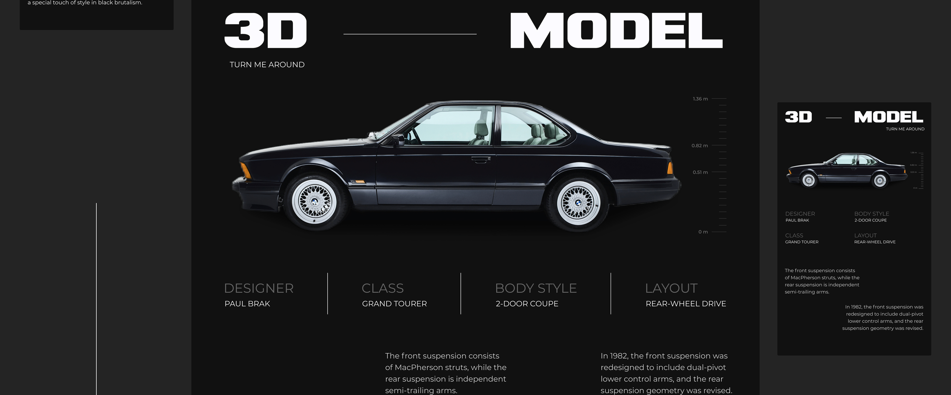 Сайт для автомобиля BMW E24 — Изображение №9 — Интерфейсы на Dprofile