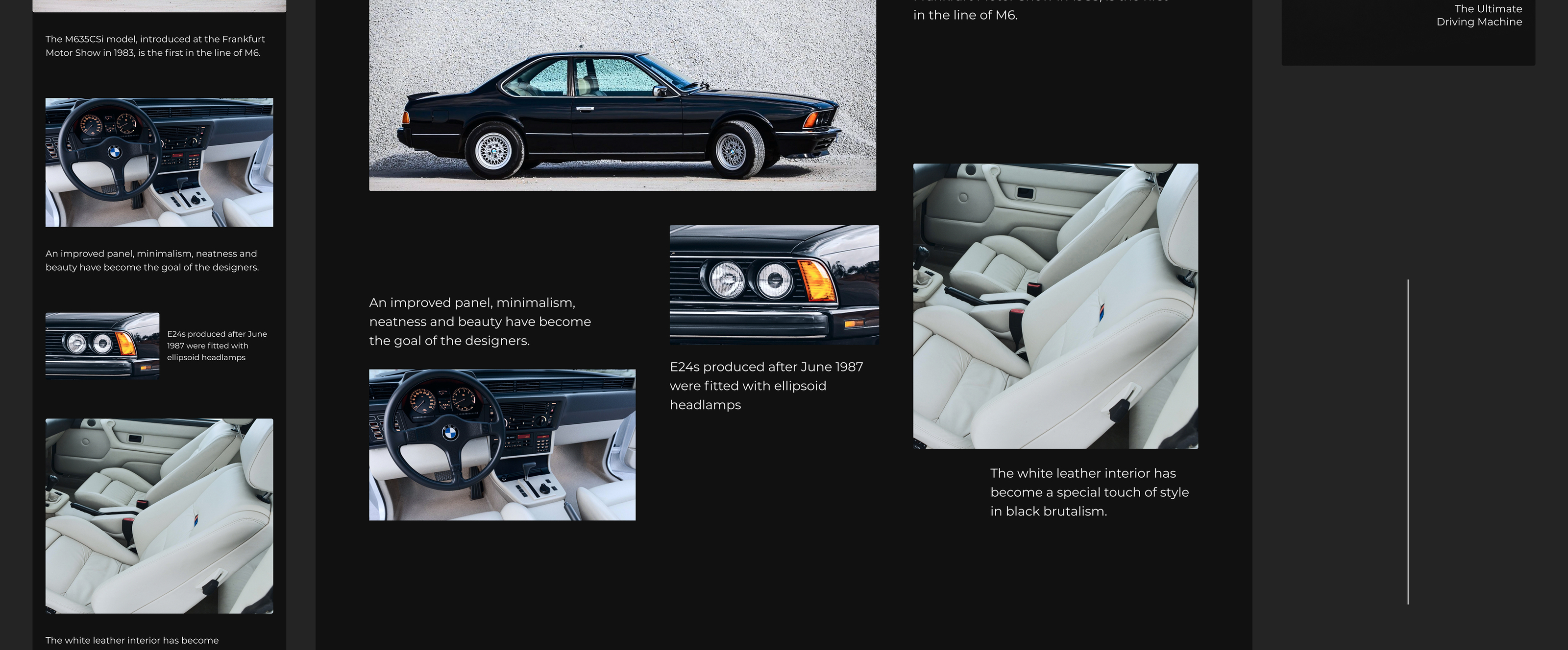 Сайт для автомобиля BMW E24 — Изображение №8 — Интерфейсы на Dprofile