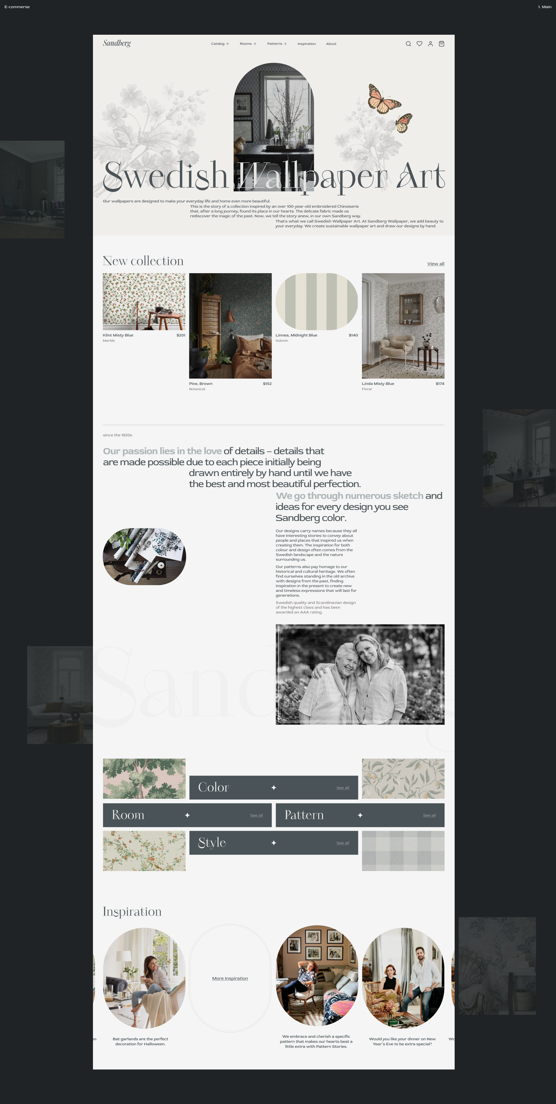 E-commerse / Sandberg wallpapers  / Redesign — Изображение №2 — Интерфейсы на Dprofile