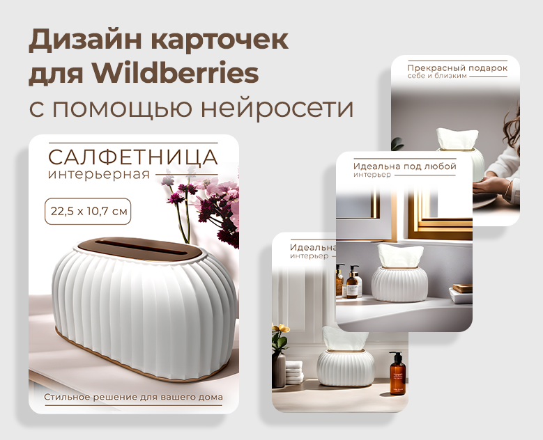 Дизайн карточек для Wildberries с помощью нейросети — Маркетинг на Dprofile