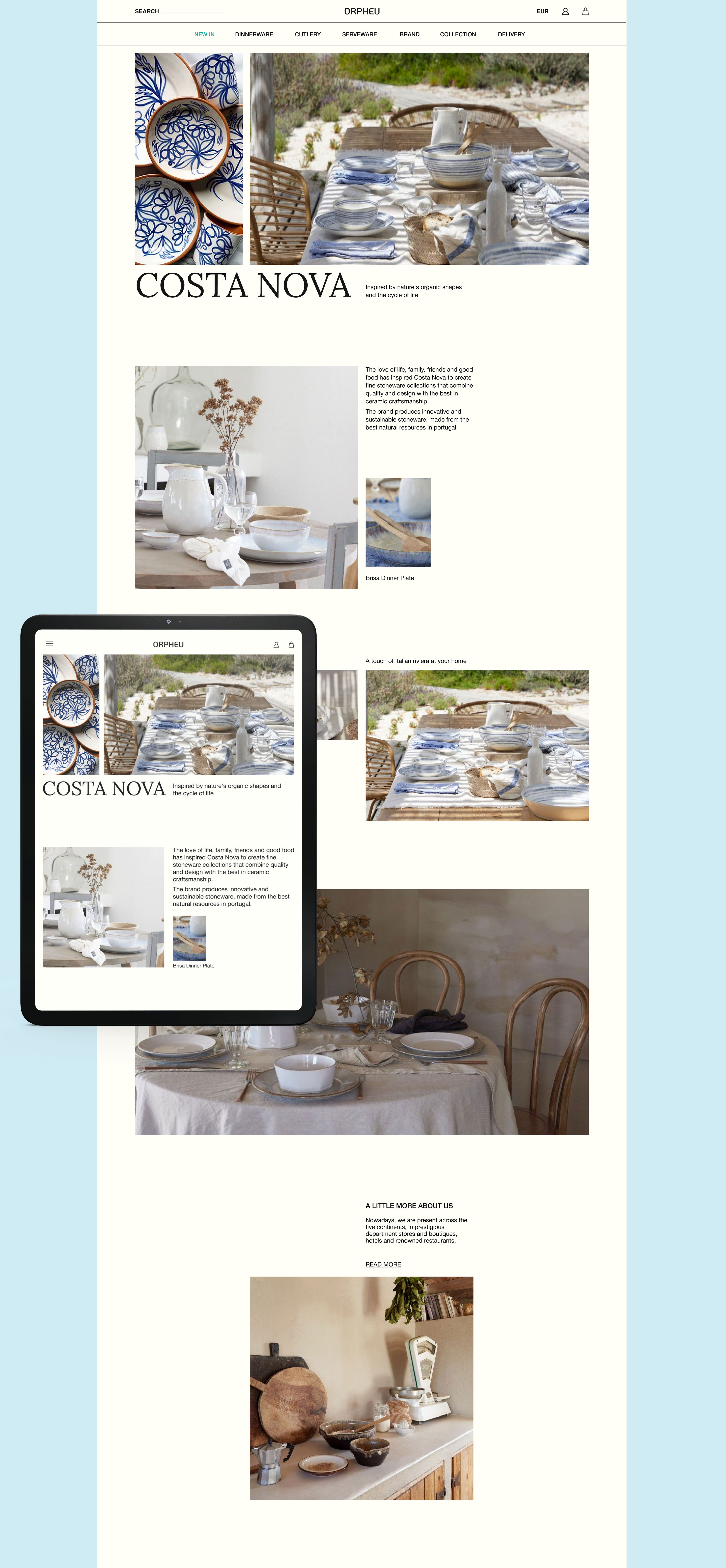ORPHEU DECOR | redesign concept — Изображение №6 — Интерфейсы на Dprofile