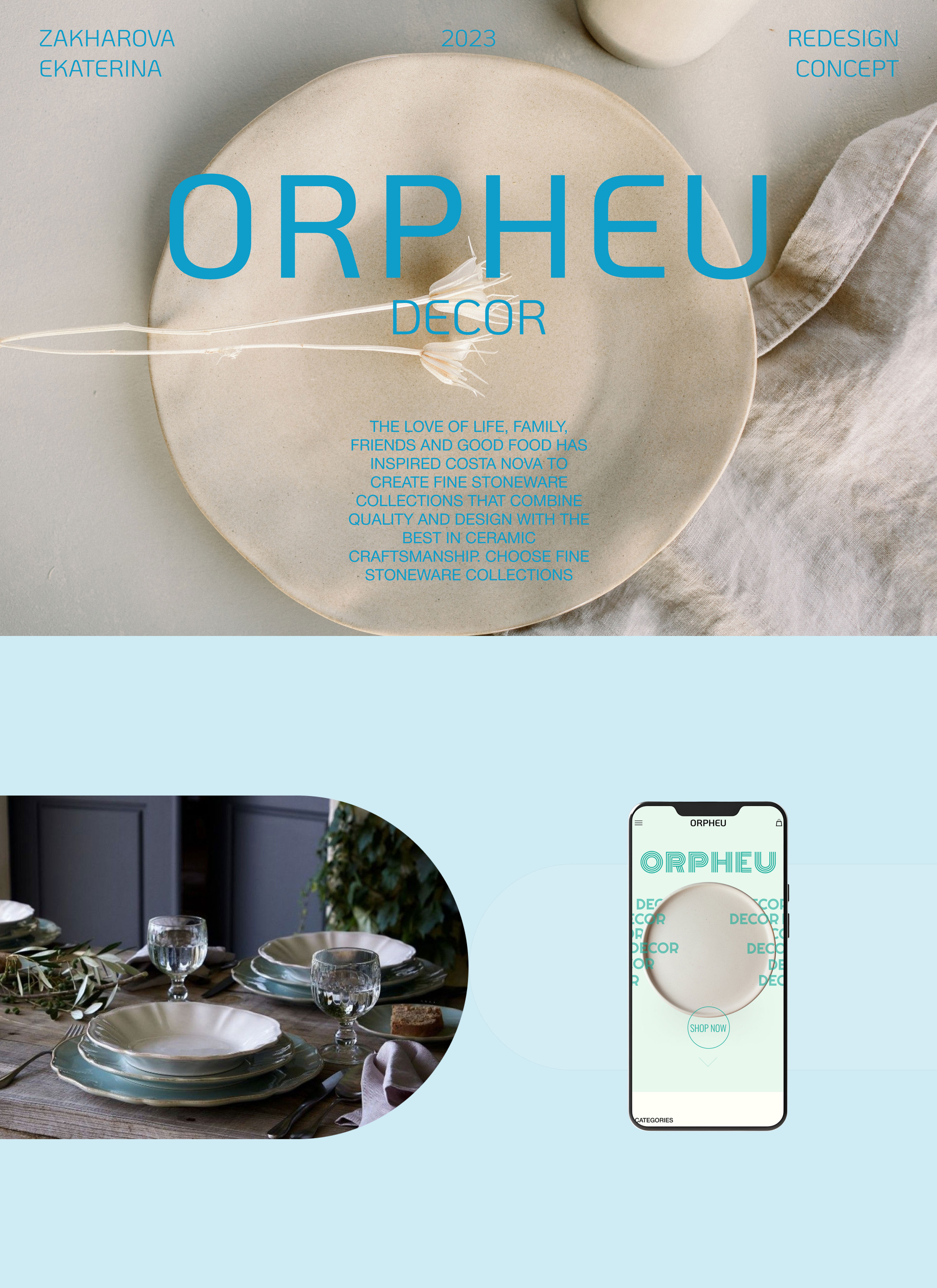 ORPHEU DECOR | redesign concept — Изображение №1 — Интерфейсы на Dprofile