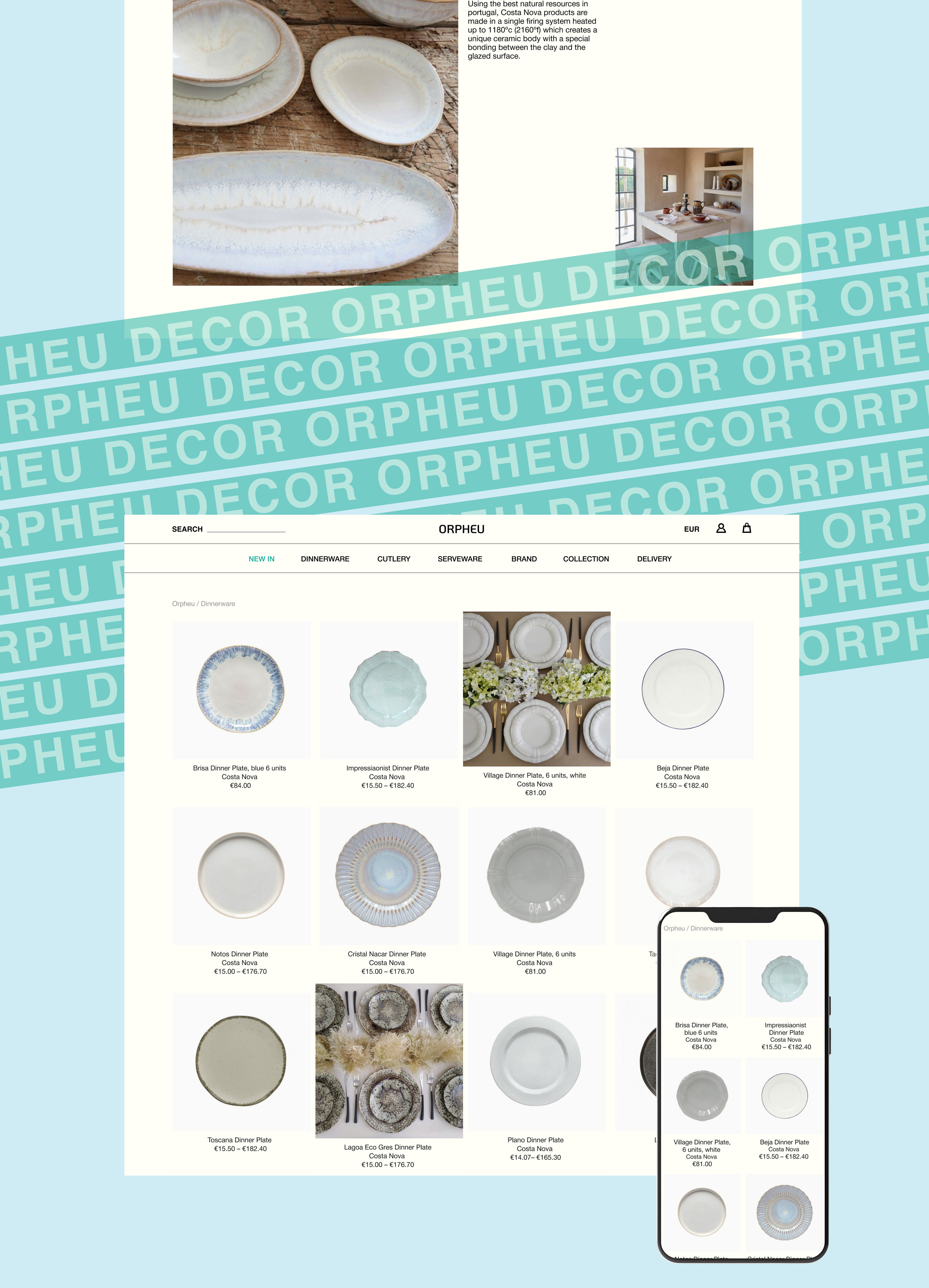 ORPHEU DECOR | redesign concept — Изображение №7 — Интерфейсы на Dprofile