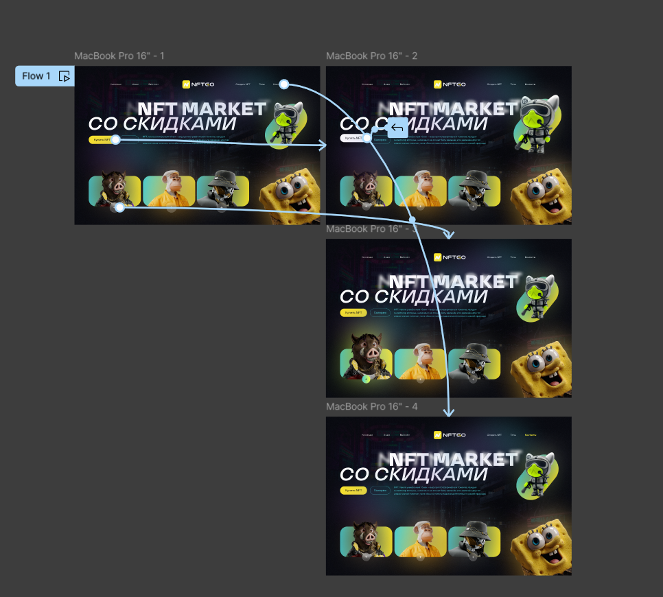 Лендинг пейдж  про NFT — Изображение №2 — Интерфейсы на Dprofile