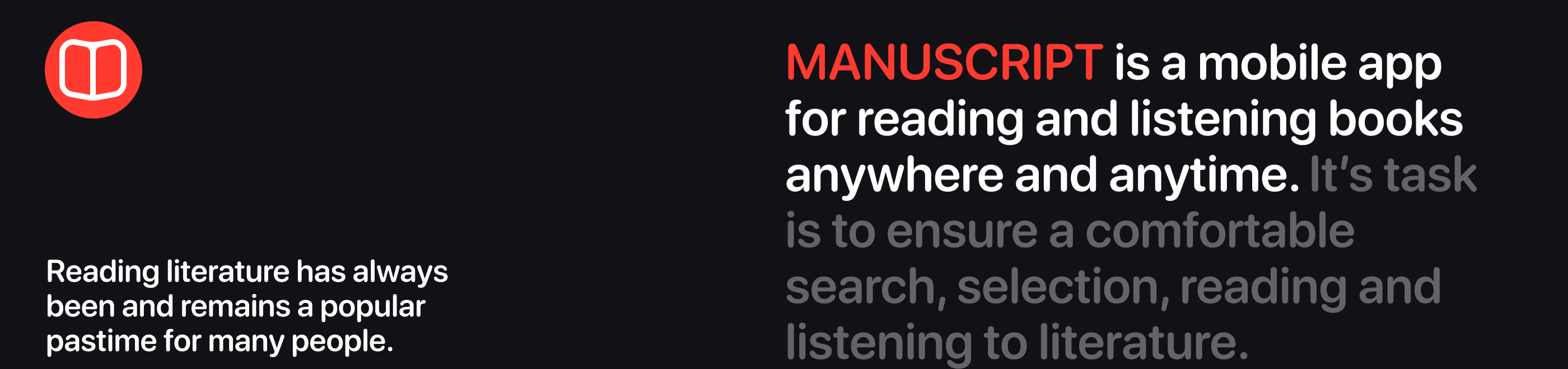 MANUSCRIPT | E-library | Mobile App — Изображение №2 — Интерфейсы на Dprofile
