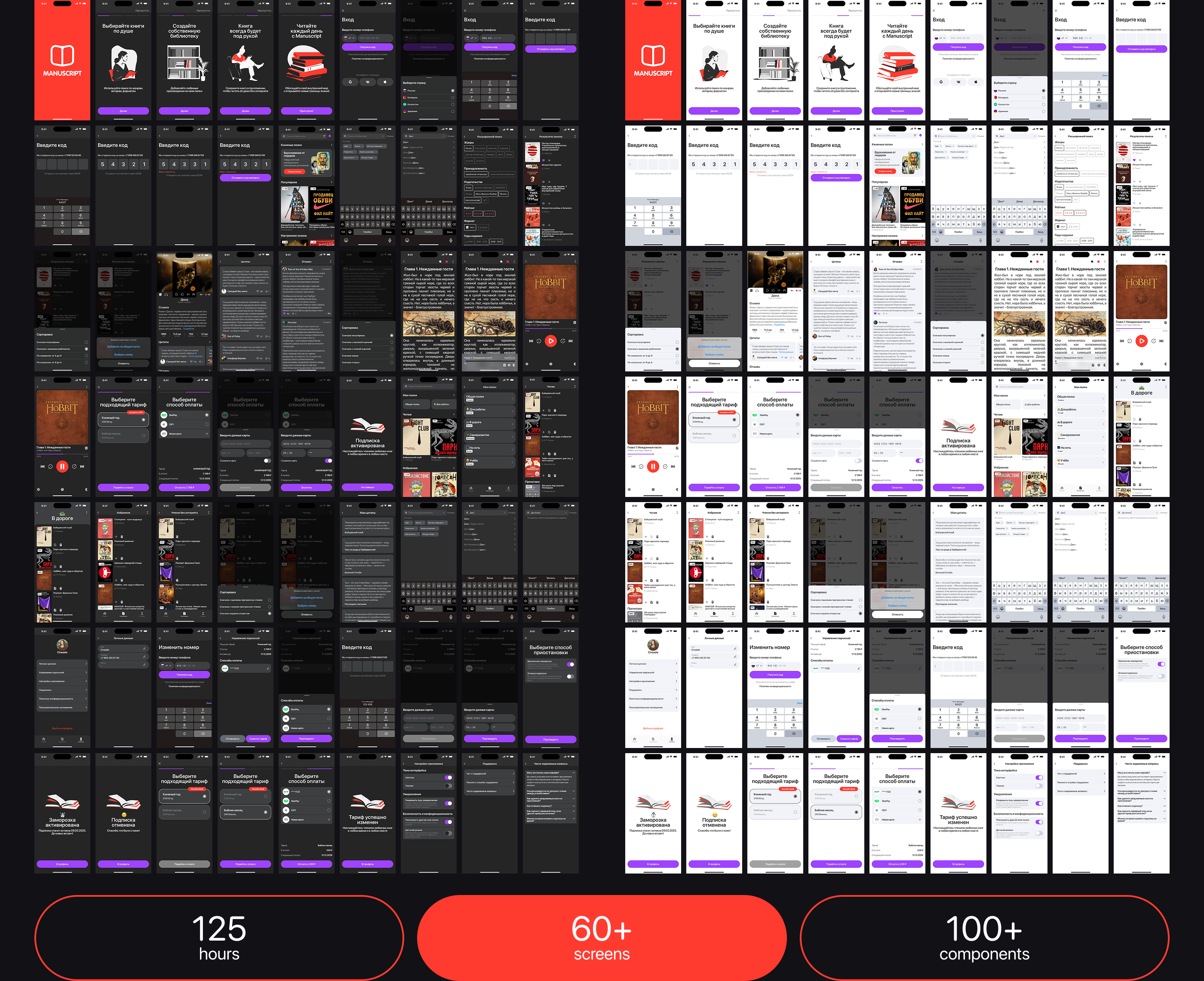 MANUSCRIPT | E-library | Mobile App — Изображение №13 — Интерфейсы на Dprofile