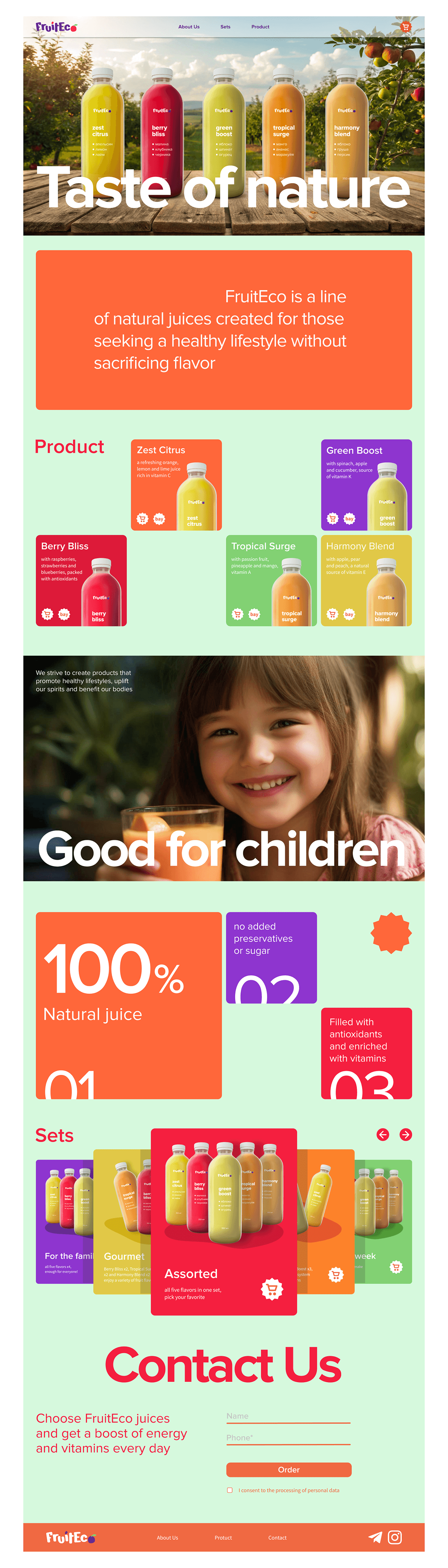 Lending FruitEco — Изображение №4 — Интерфейсы, Маркетинг на Dprofile