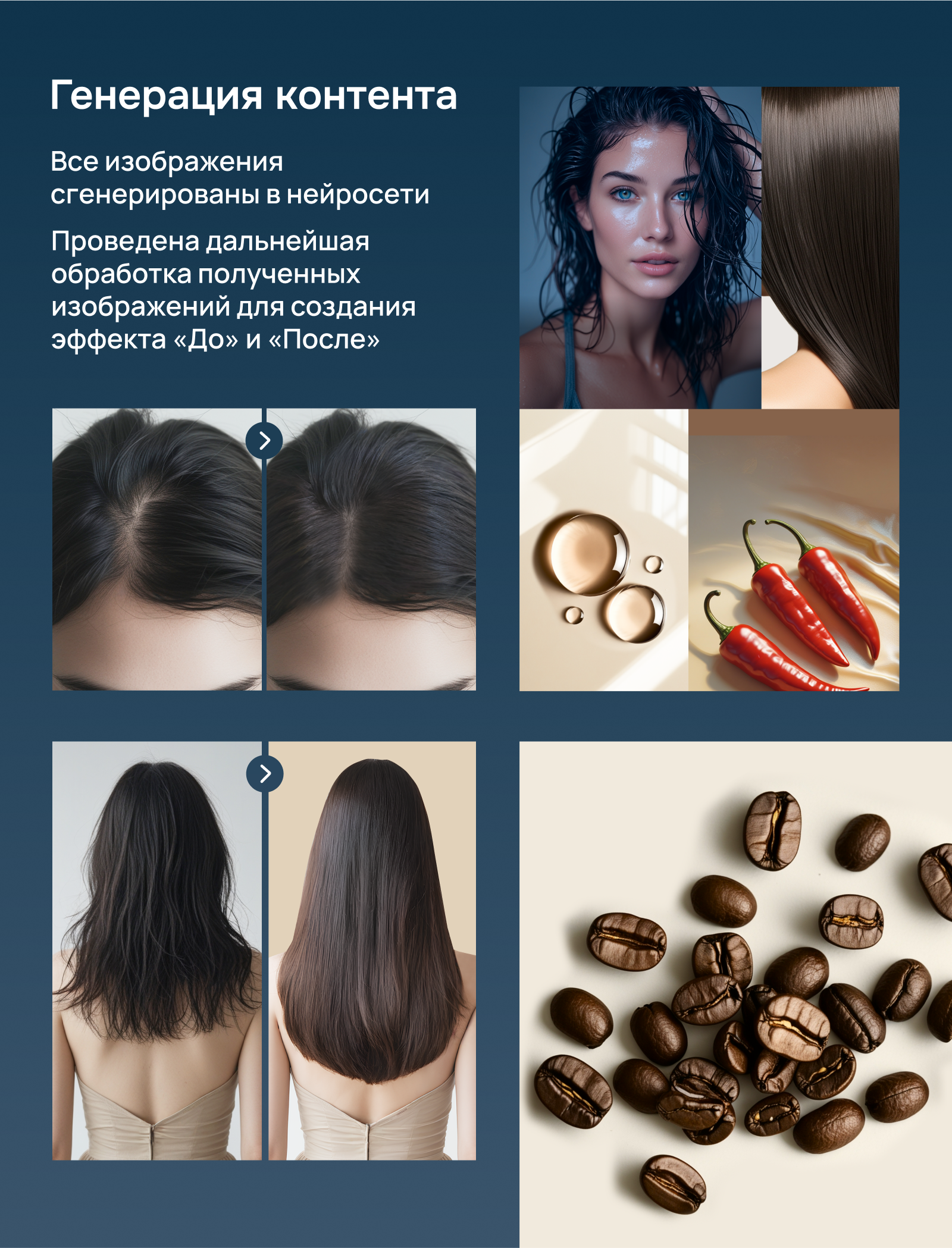 Дизайн карточки товара, инфографика, косметика для волос — Изображение №4 — Графика, Маркетинг на Dprofile