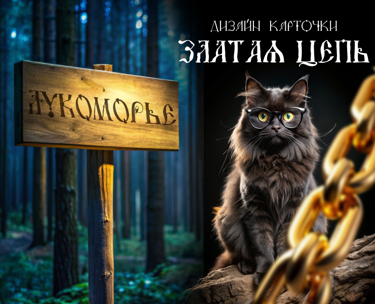 Златая цепь для кота учёного — Графика, Маркетинг на Dprofile