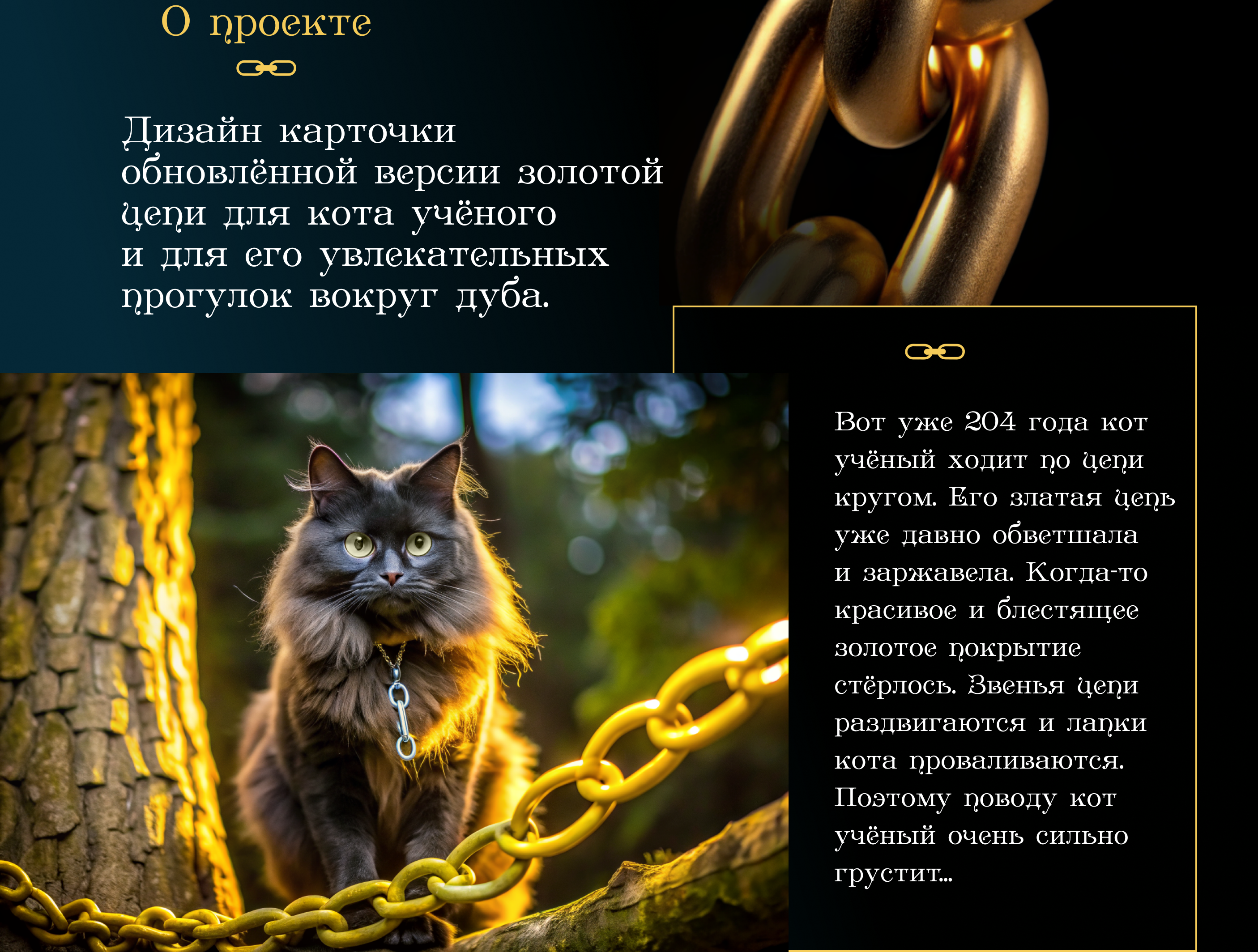 Златая цепь для кота учёного — Изображение №3 — Графика, Маркетинг на Dprofile