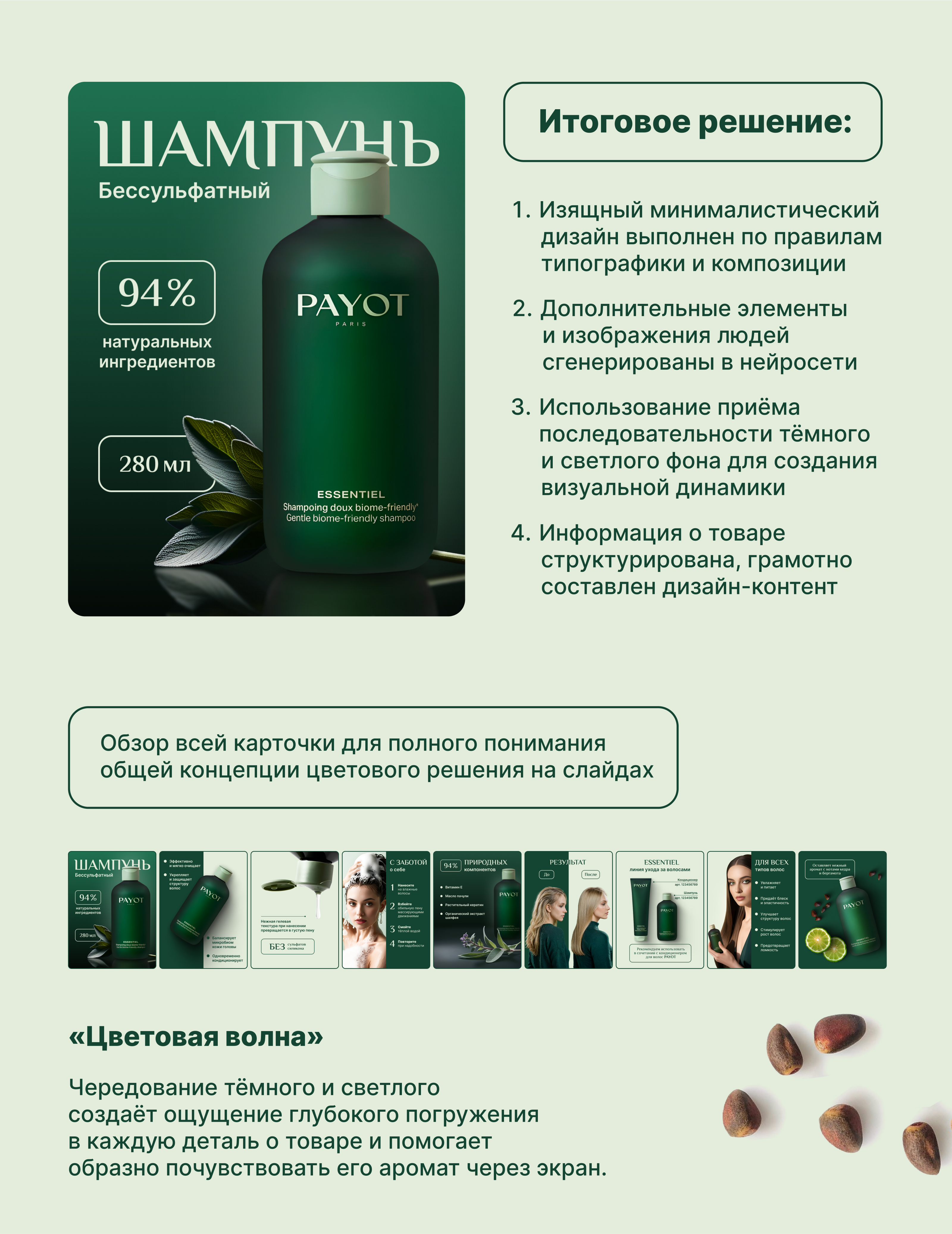 Редизайн карточки товара Шампунь — Изображение №5 — Графика на Dprofile