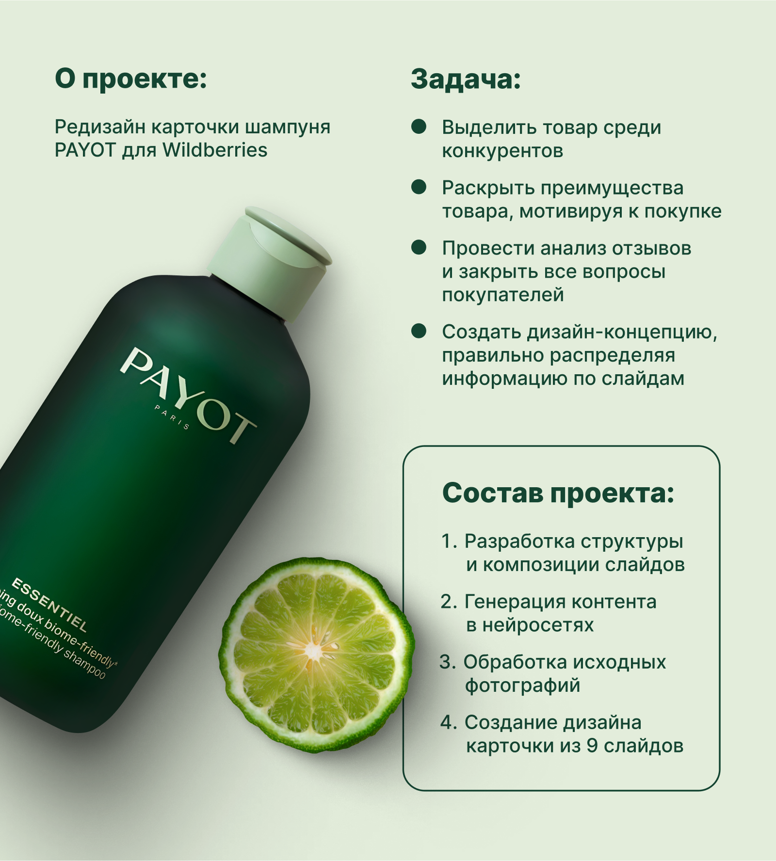 Редизайн карточки товара Шампунь — Изображение №2 — Графика на Dprofile