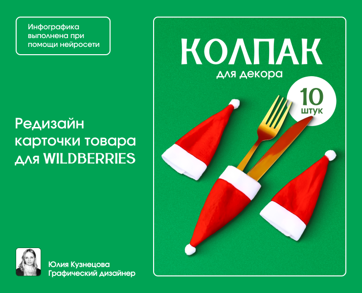 Редизайн карточки товара Колпак для декора — Графика на Dprofile