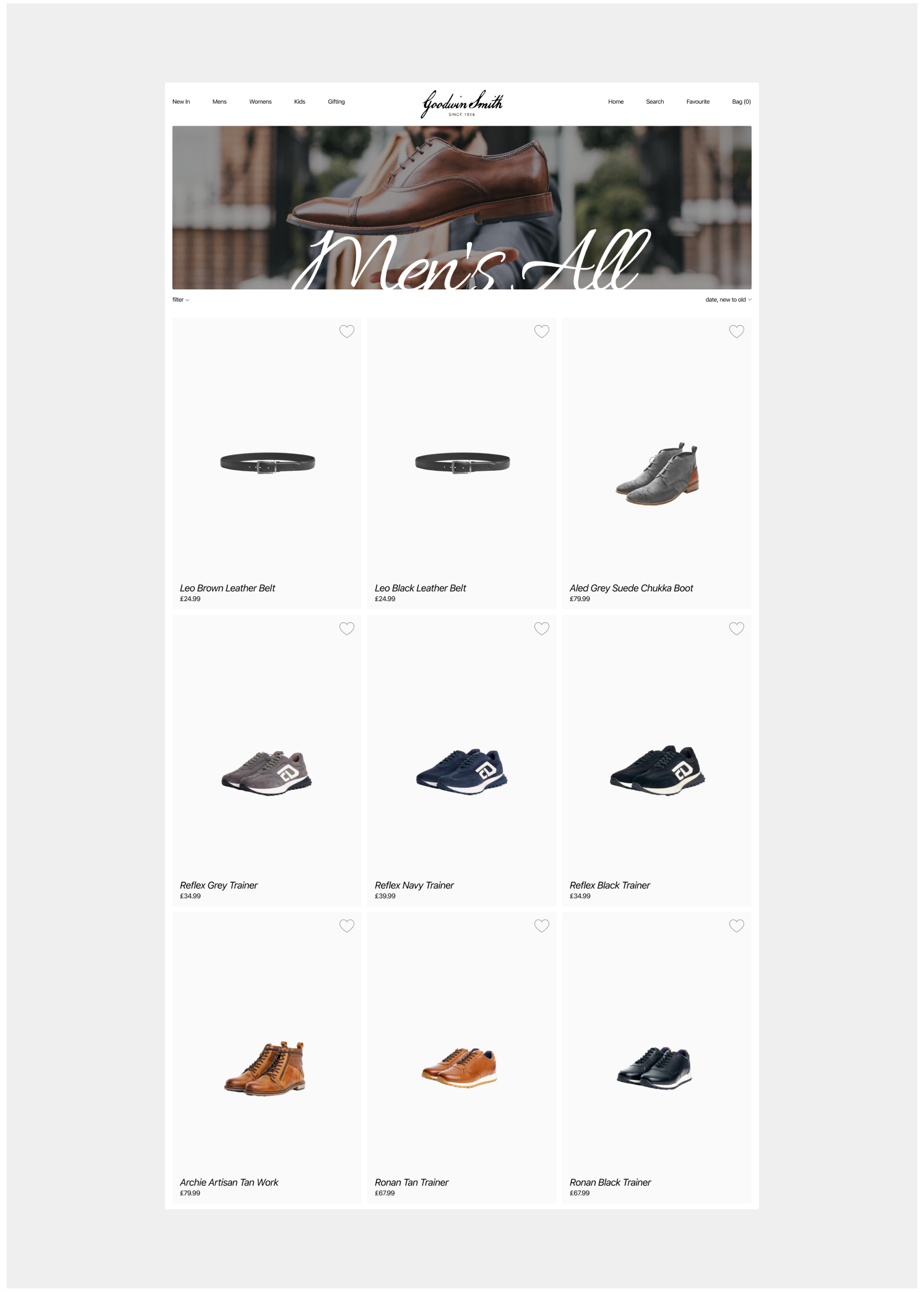 E-commerce Redisign / Goodwin Smith — Изображение №5 — Интерфейсы на Dprofile