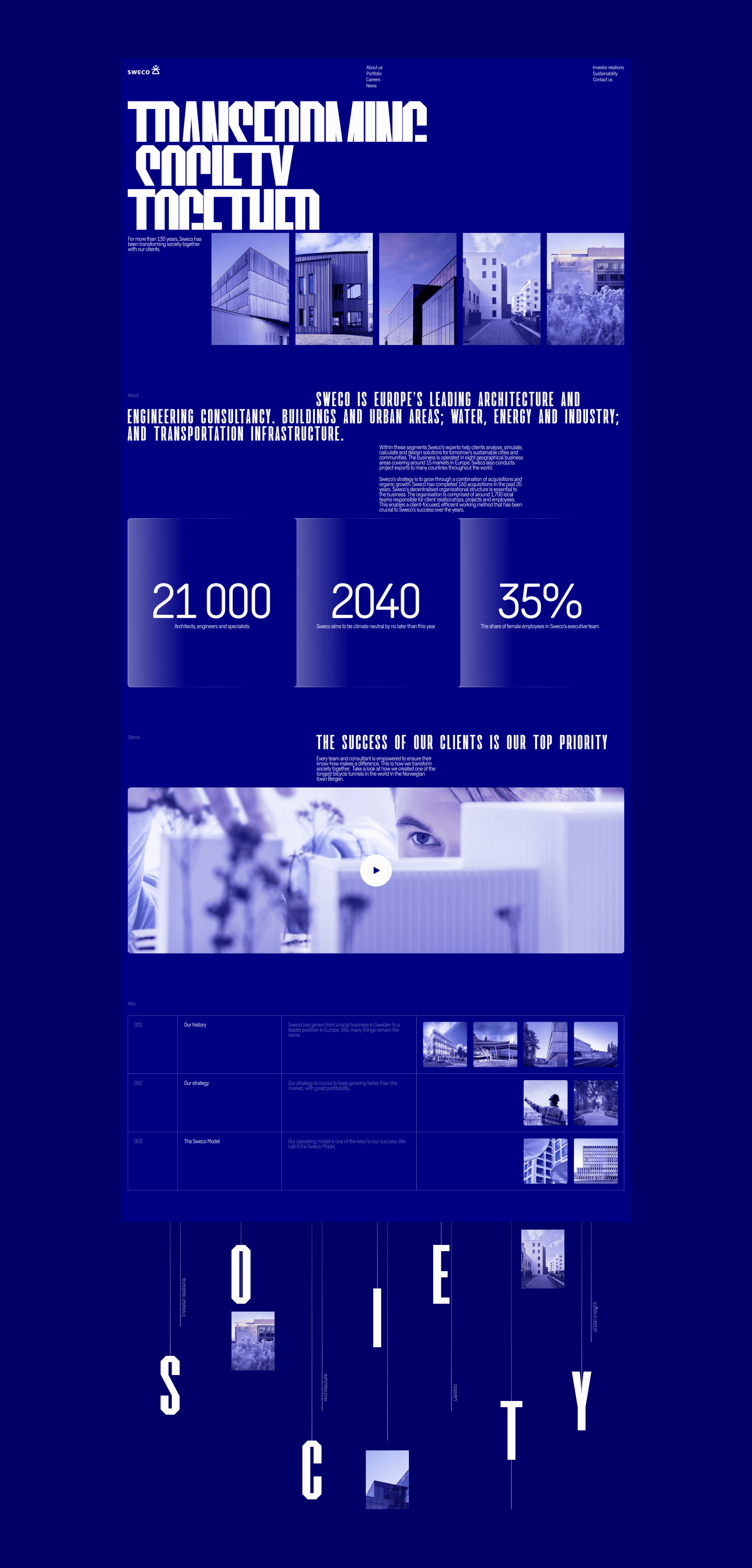 Sweco | Corporate Website Redesign — Изображение №12 — Интерфейсы на Dprofile