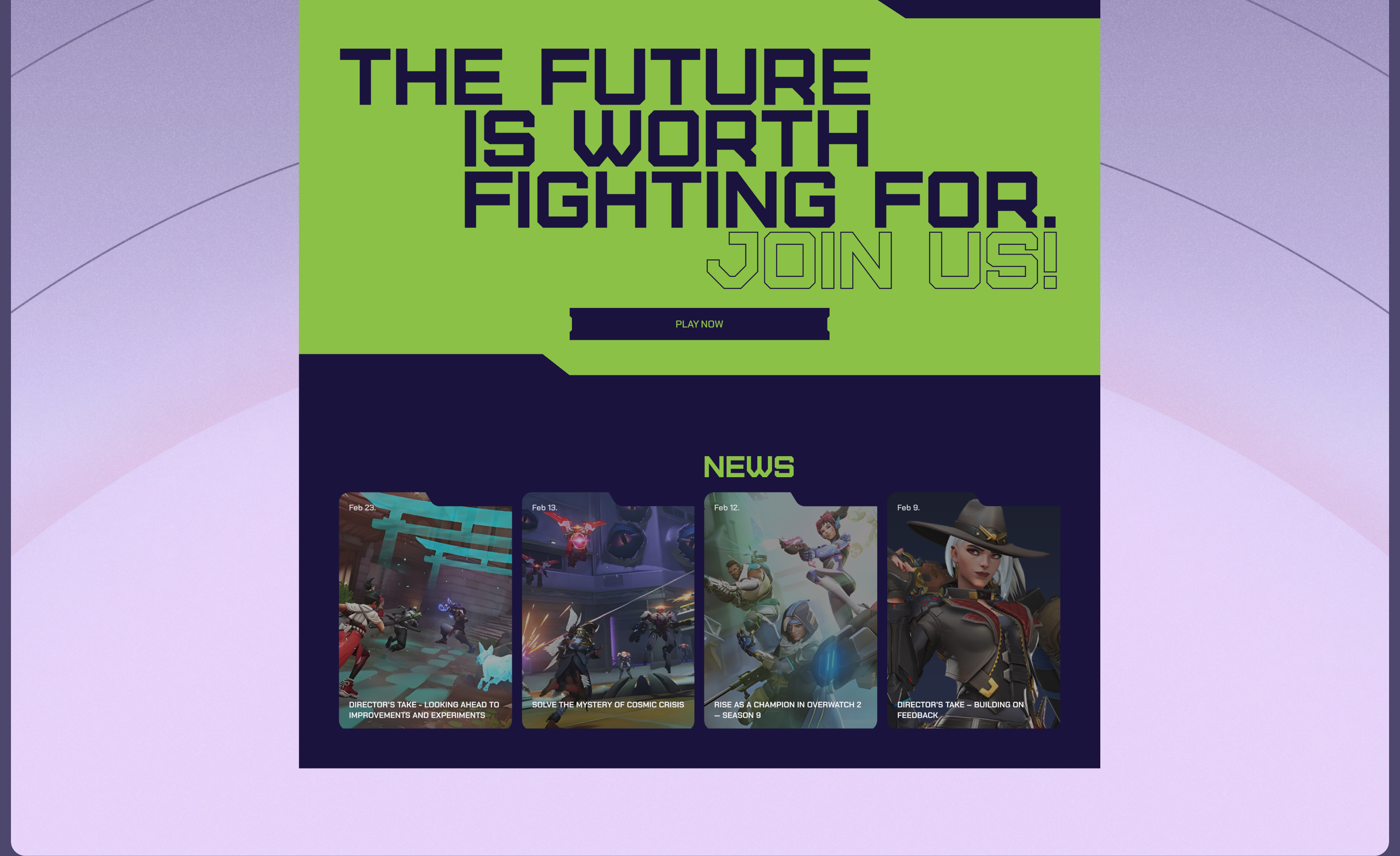 Redesign Landing Overwatch — Изображение №8 — Интерфейсы, Графика на Dprofile