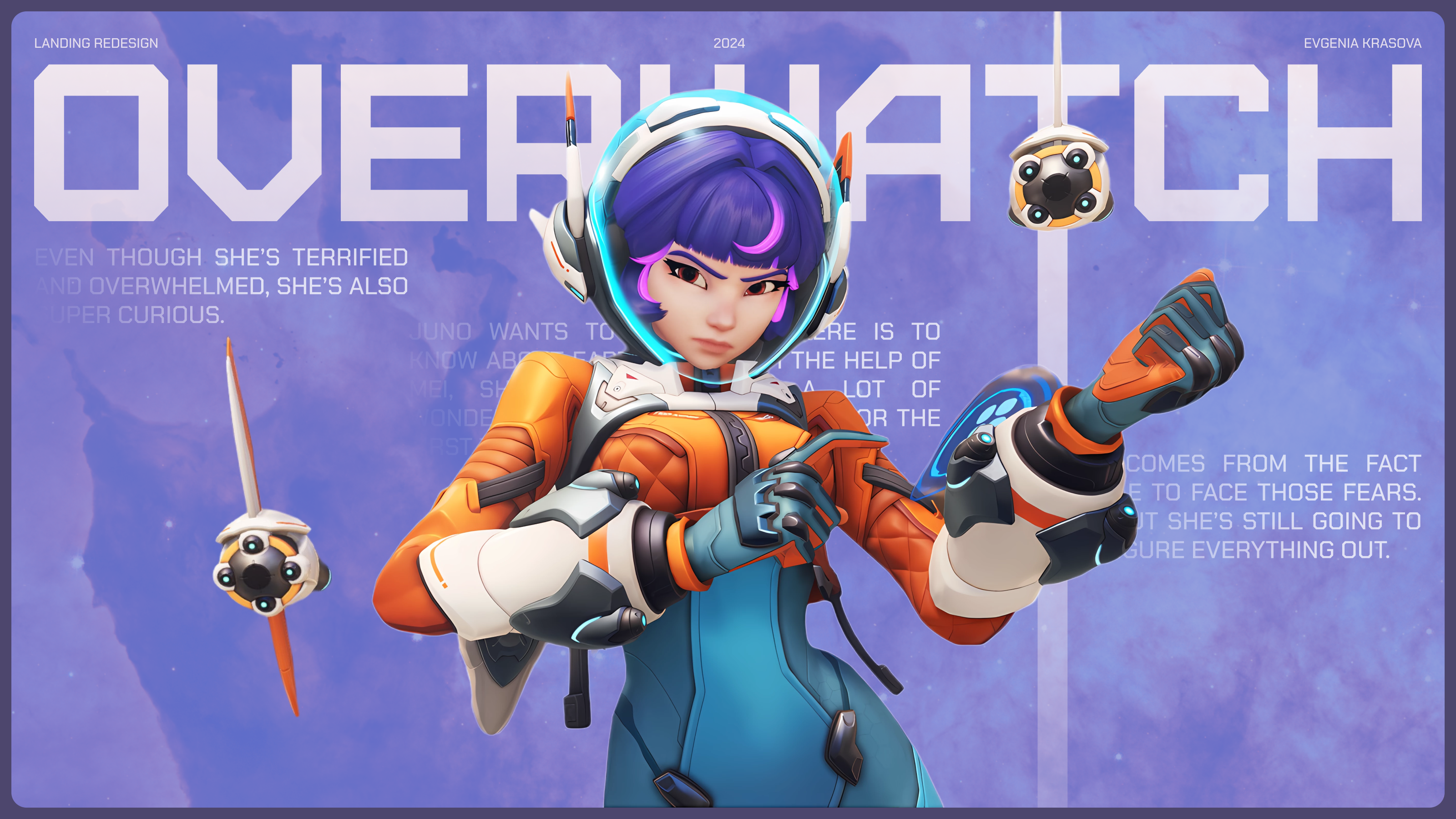 Redesign Landing Overwatch — Изображение №1 — Интерфейсы, Графика на Dprofile