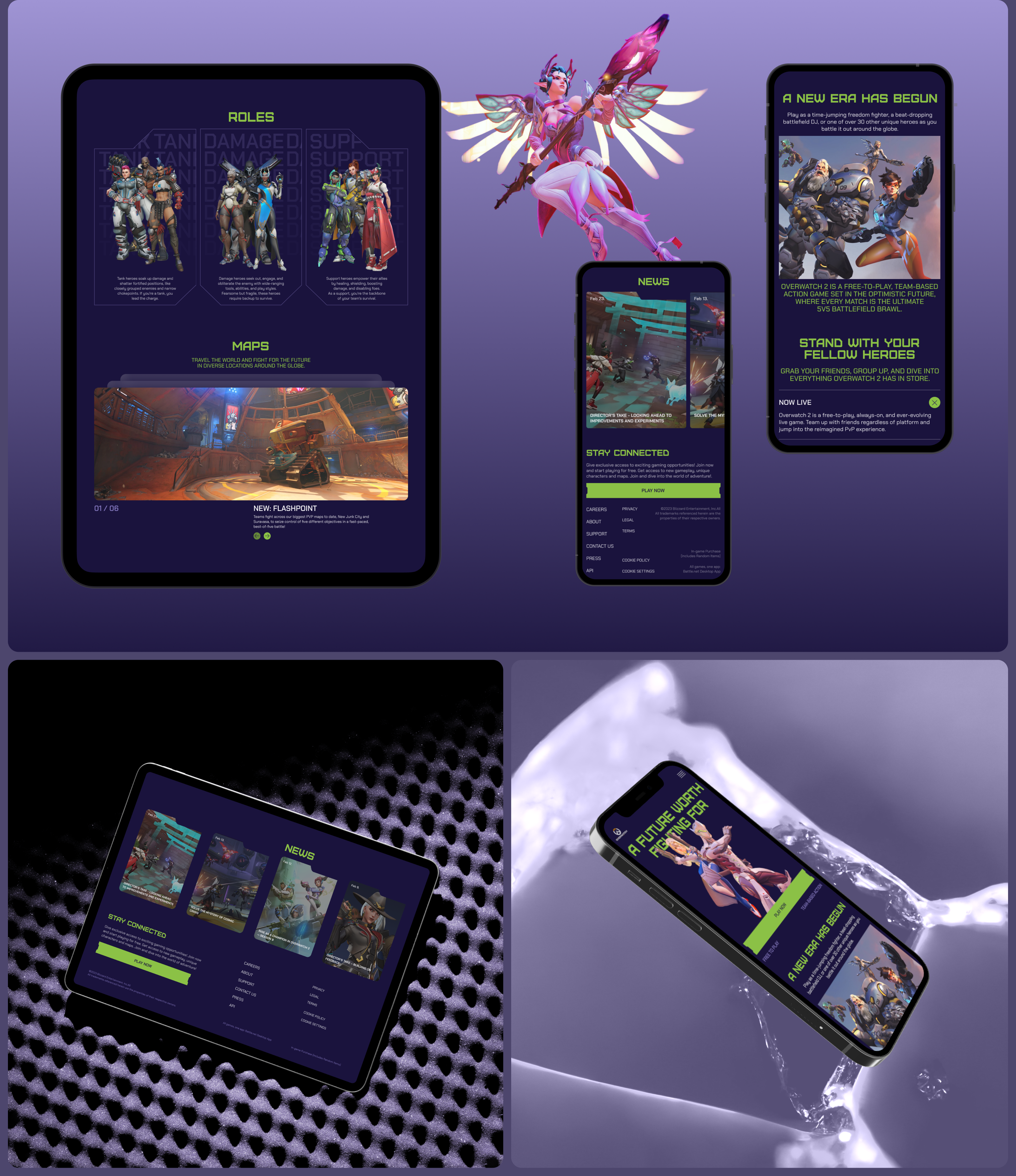 Redesign Landing Overwatch — Изображение №6 — Интерфейсы, Графика на Dprofile