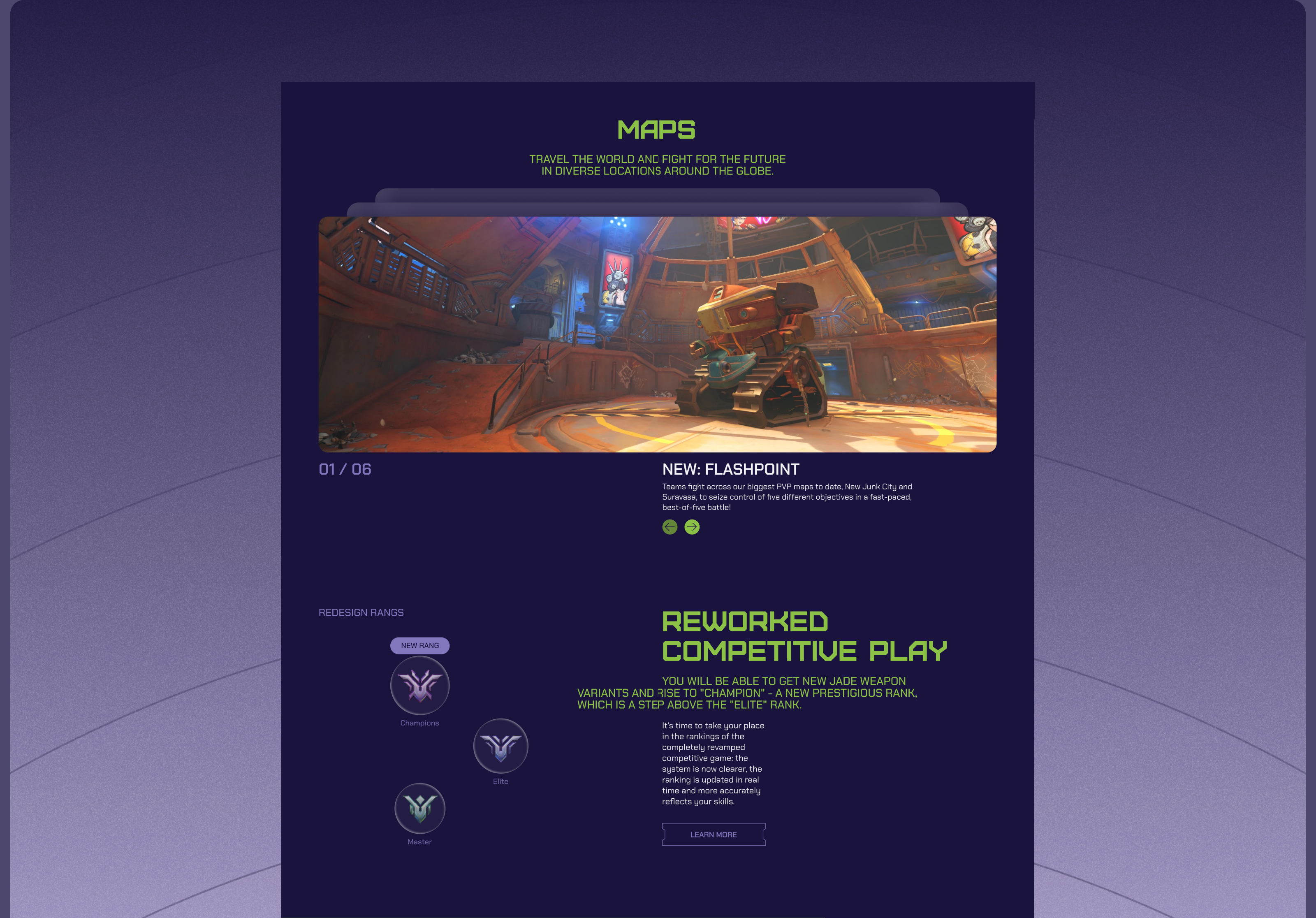 Redesign Landing Overwatch — Изображение №7 — Интерфейсы, Графика на Dprofile