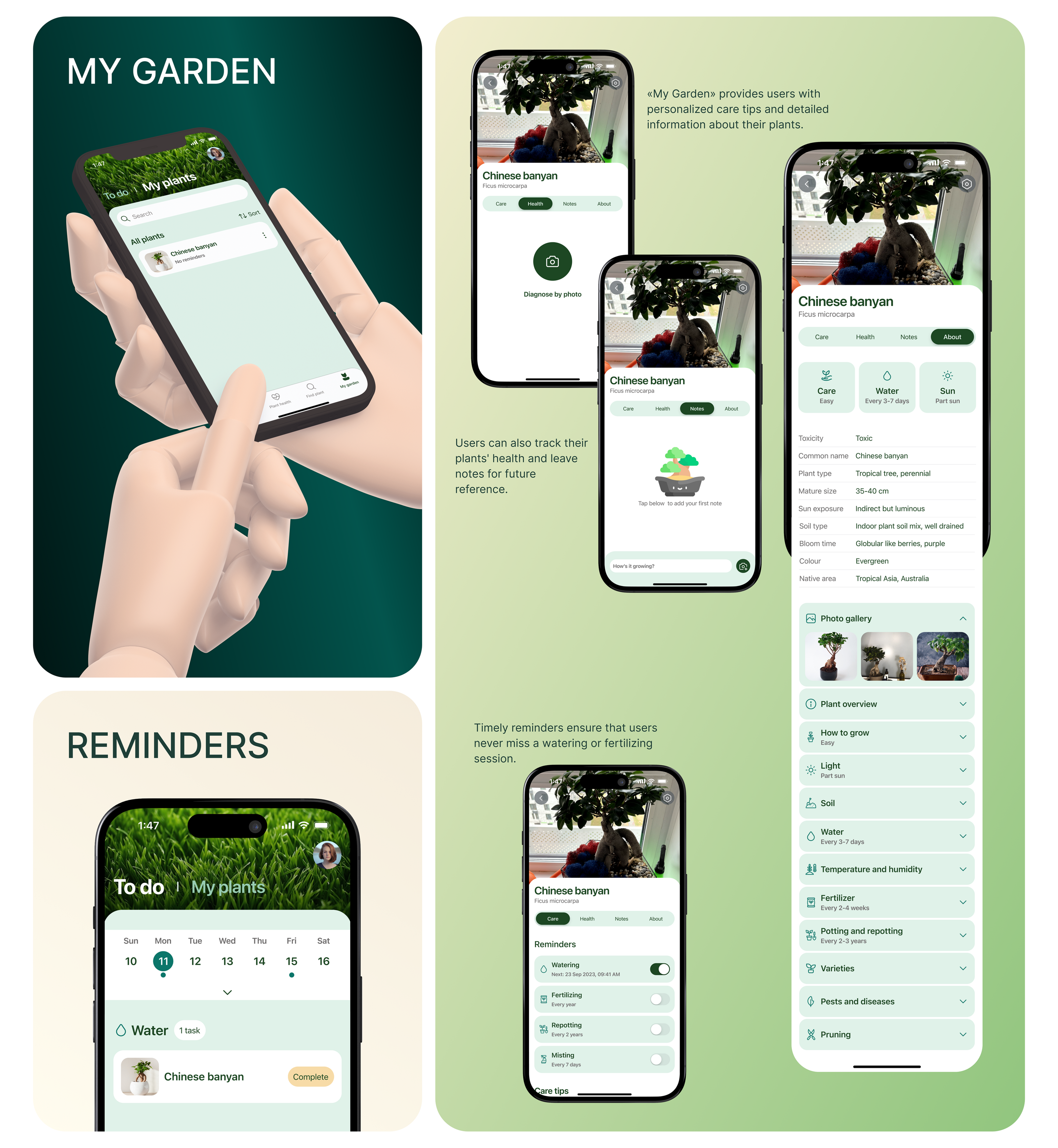 Plant Care App | Mobile | UX/UI — Изображение №13 — Интерфейсы на Dprofile