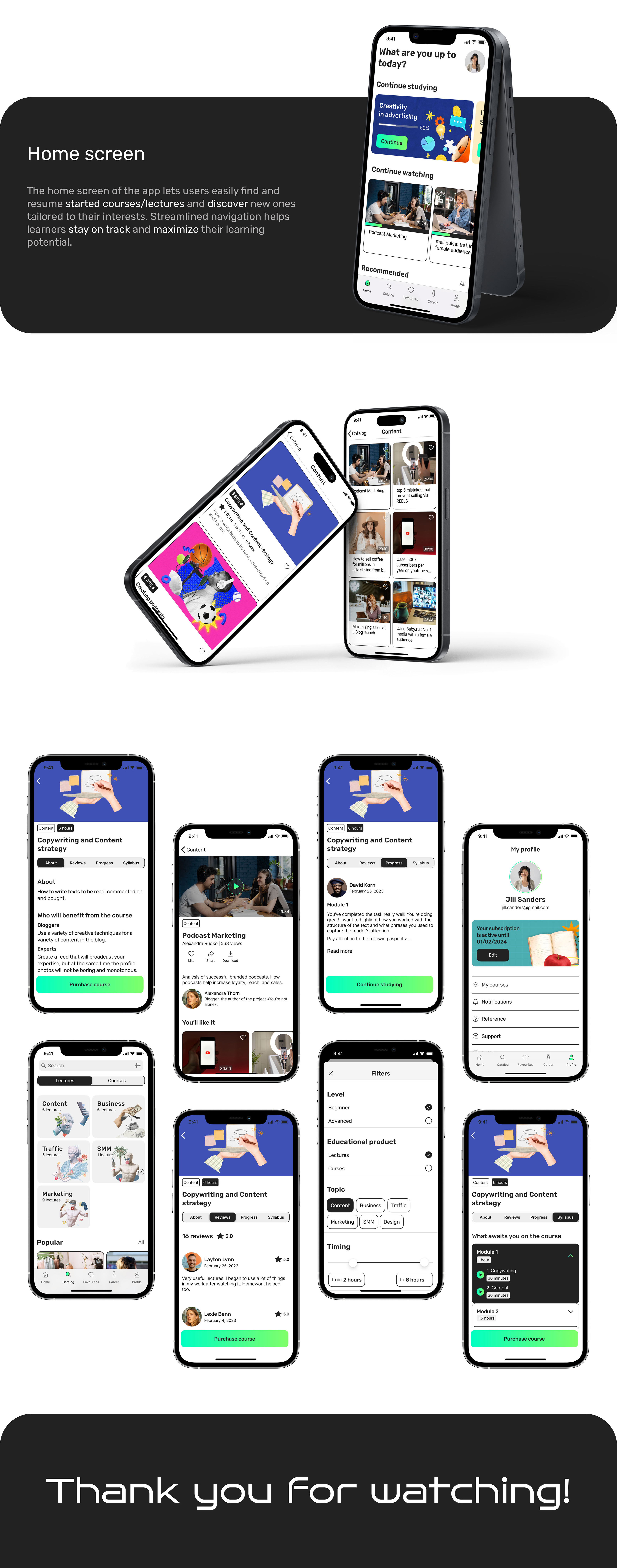 Mobile Educational App Concept | UX/UI Design — Изображение №10 — Интерфейсы на Dprofile