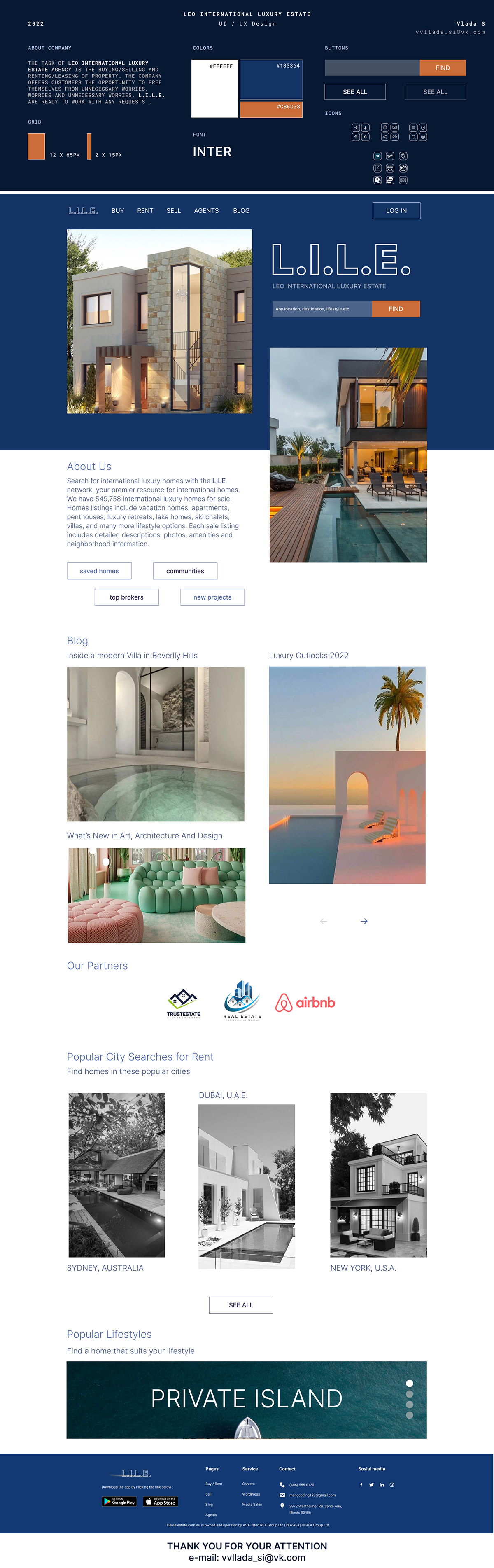 UI design for real estate — Изображение №1 — Интерфейсы, Брендинг на Dprofile