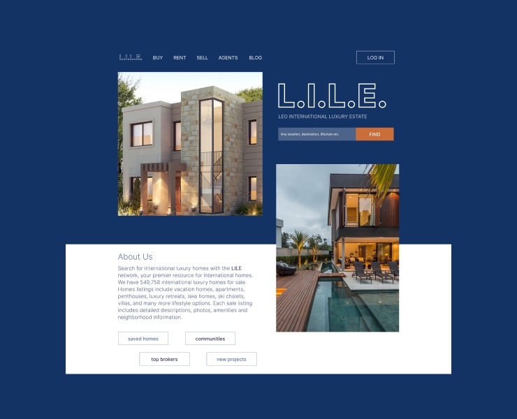 UI design for real estate — Интерфейсы, Брендинг на Dprofile
